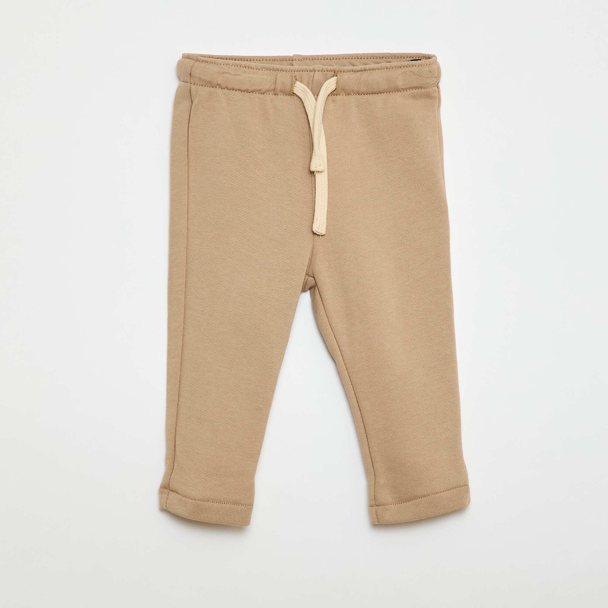 Pantalon jogging en french terry BEIGE