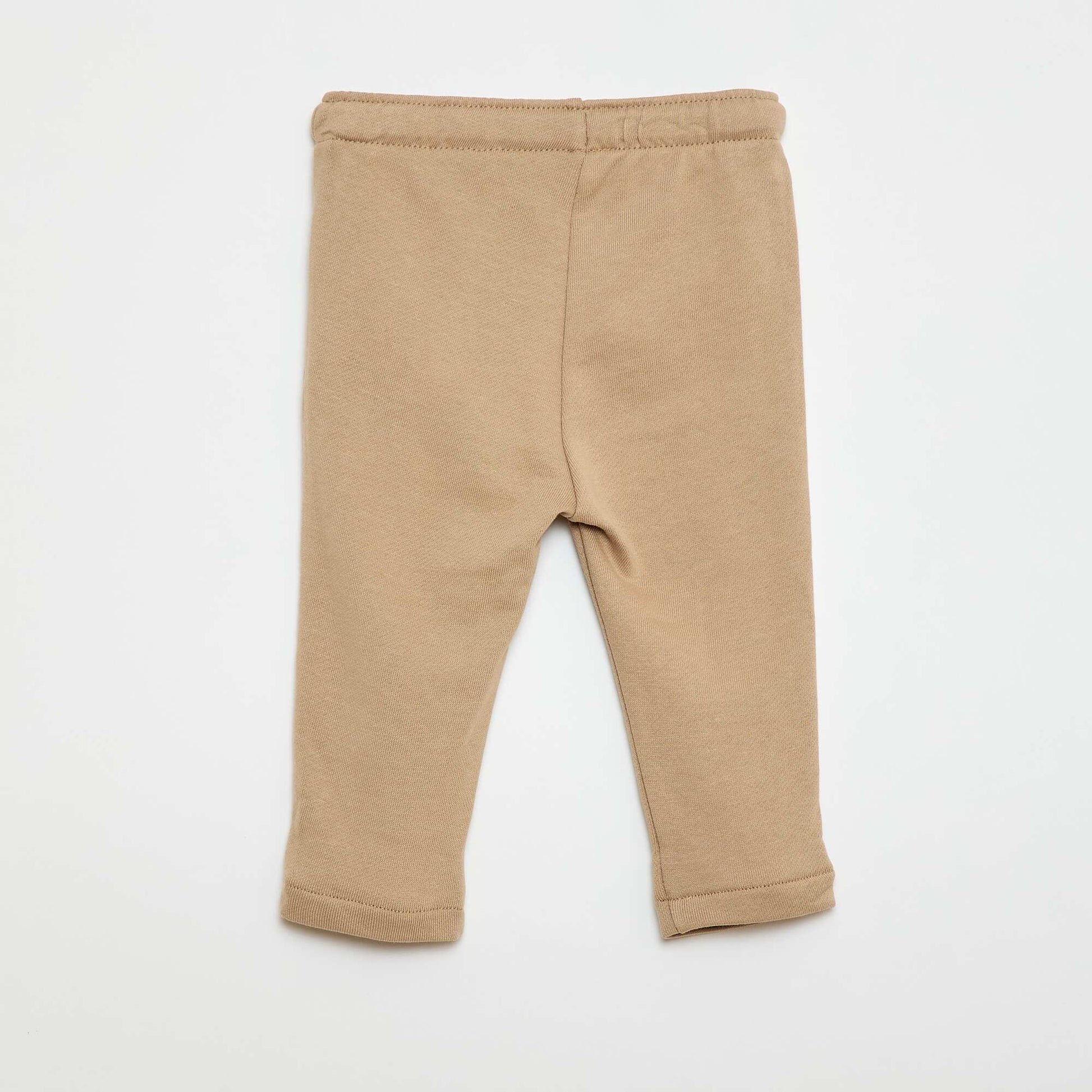 Pantalon jogging en french terry BEIGE