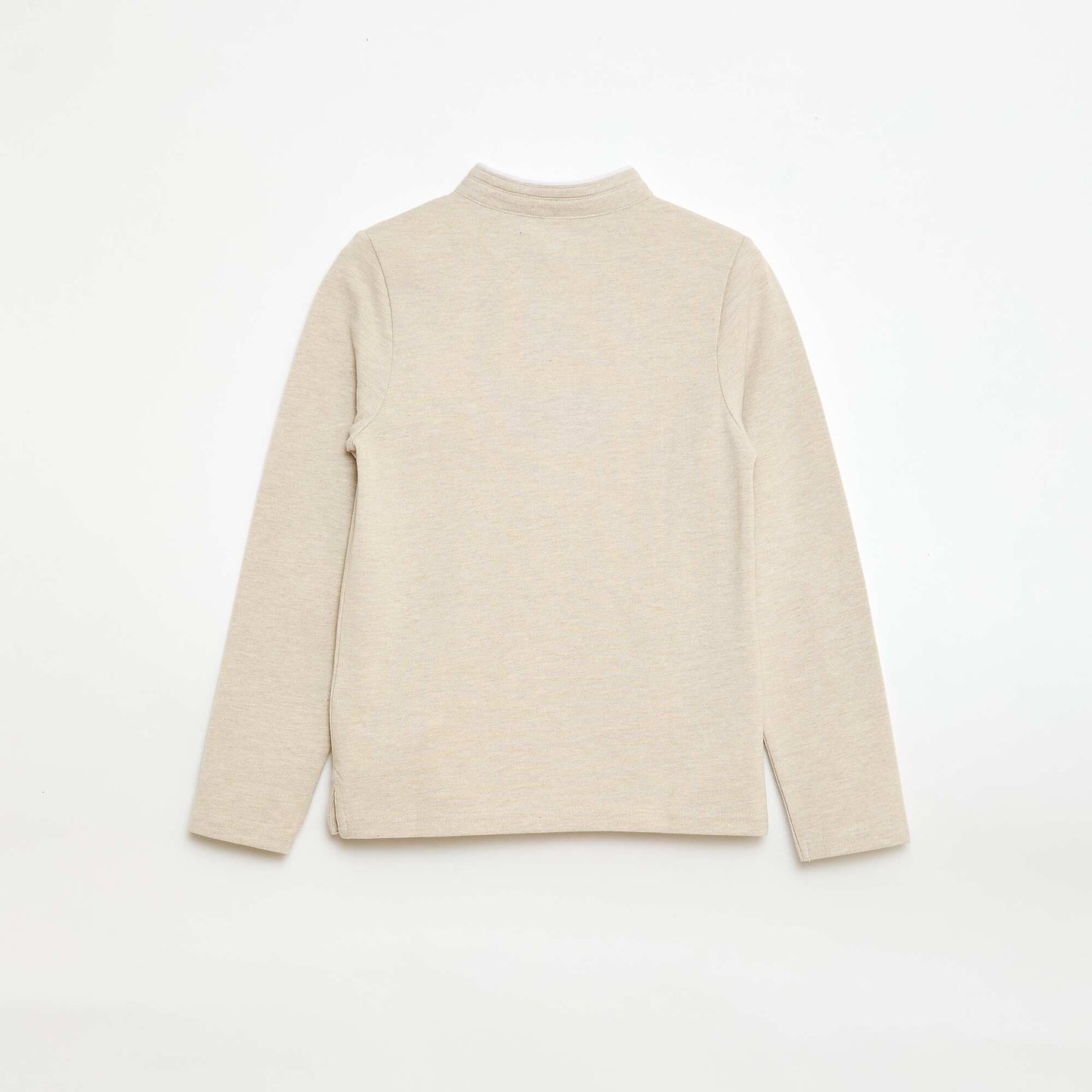 Polo en coton piqué BEIGE