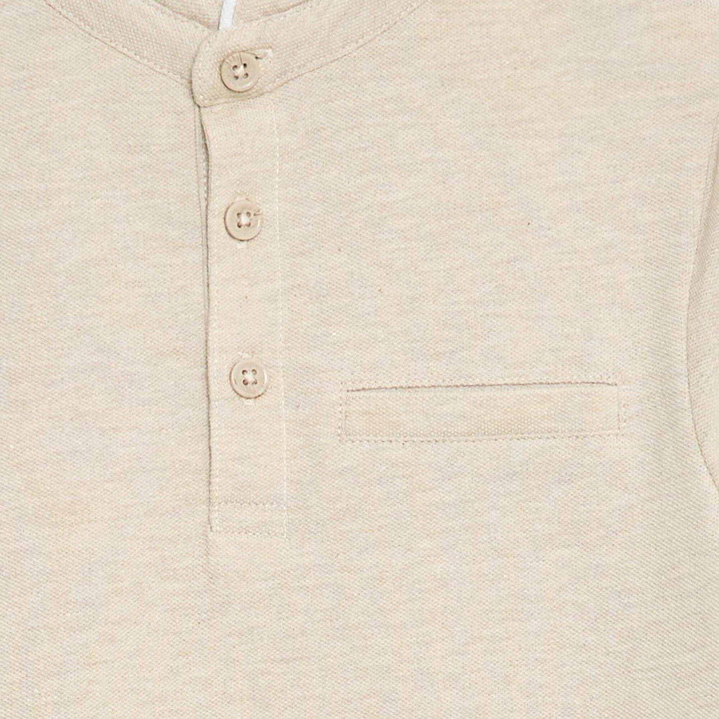 Polo en coton piqué BEIGE