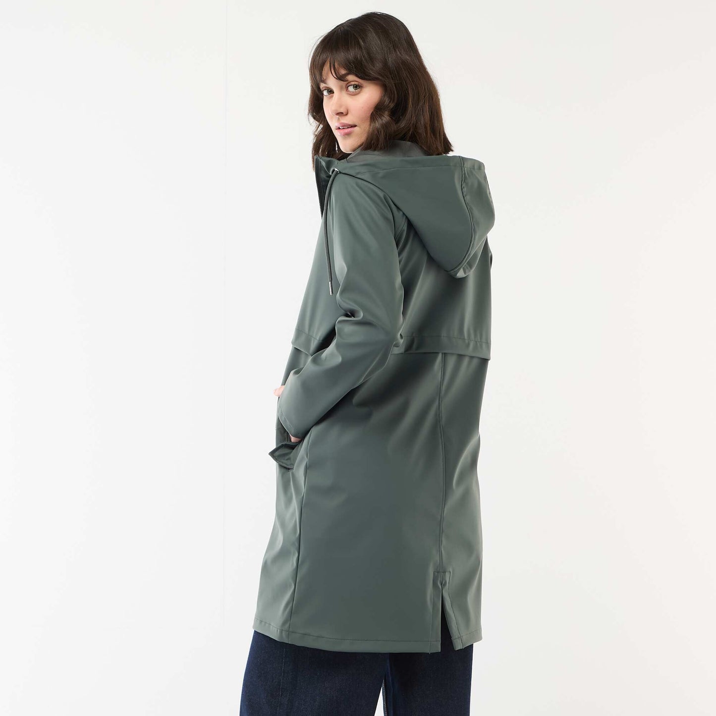 Parka gummy à capuche KAKI