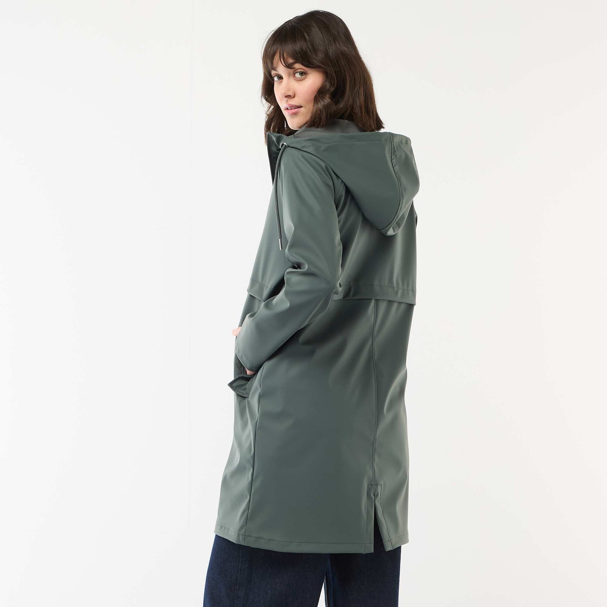 Parka gummy à capuche KAKI