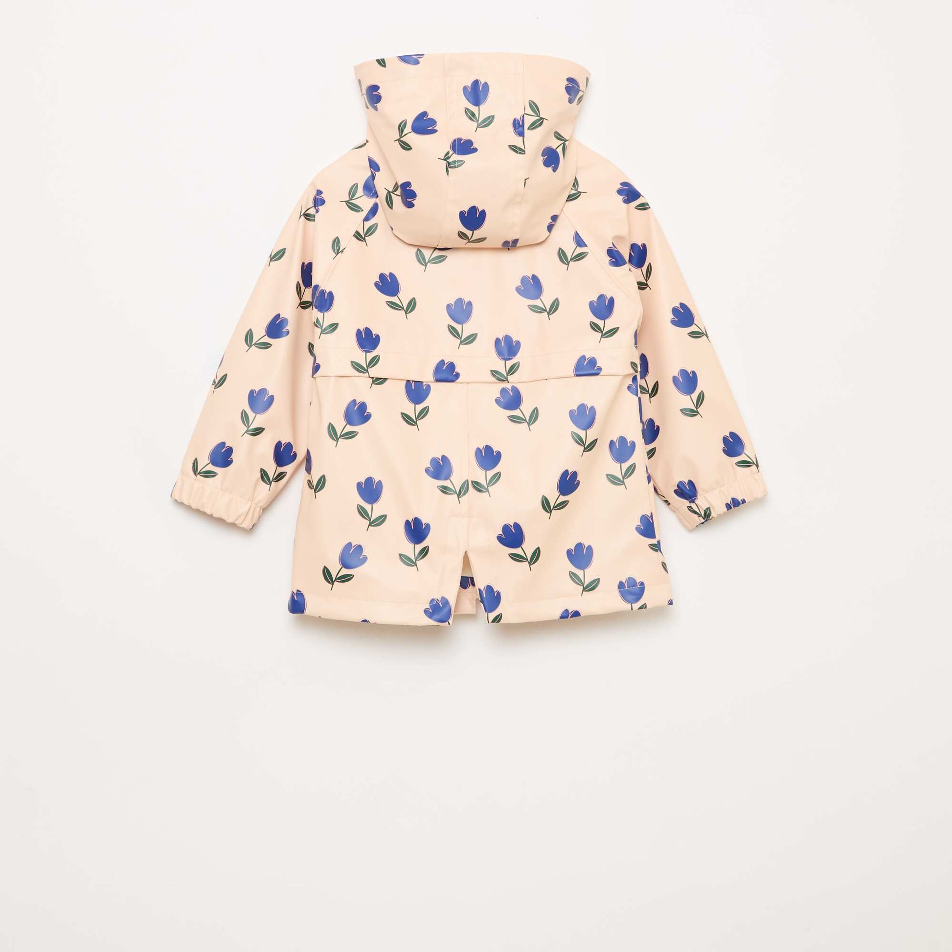 Parka en caoutchouc à capuche ROSE