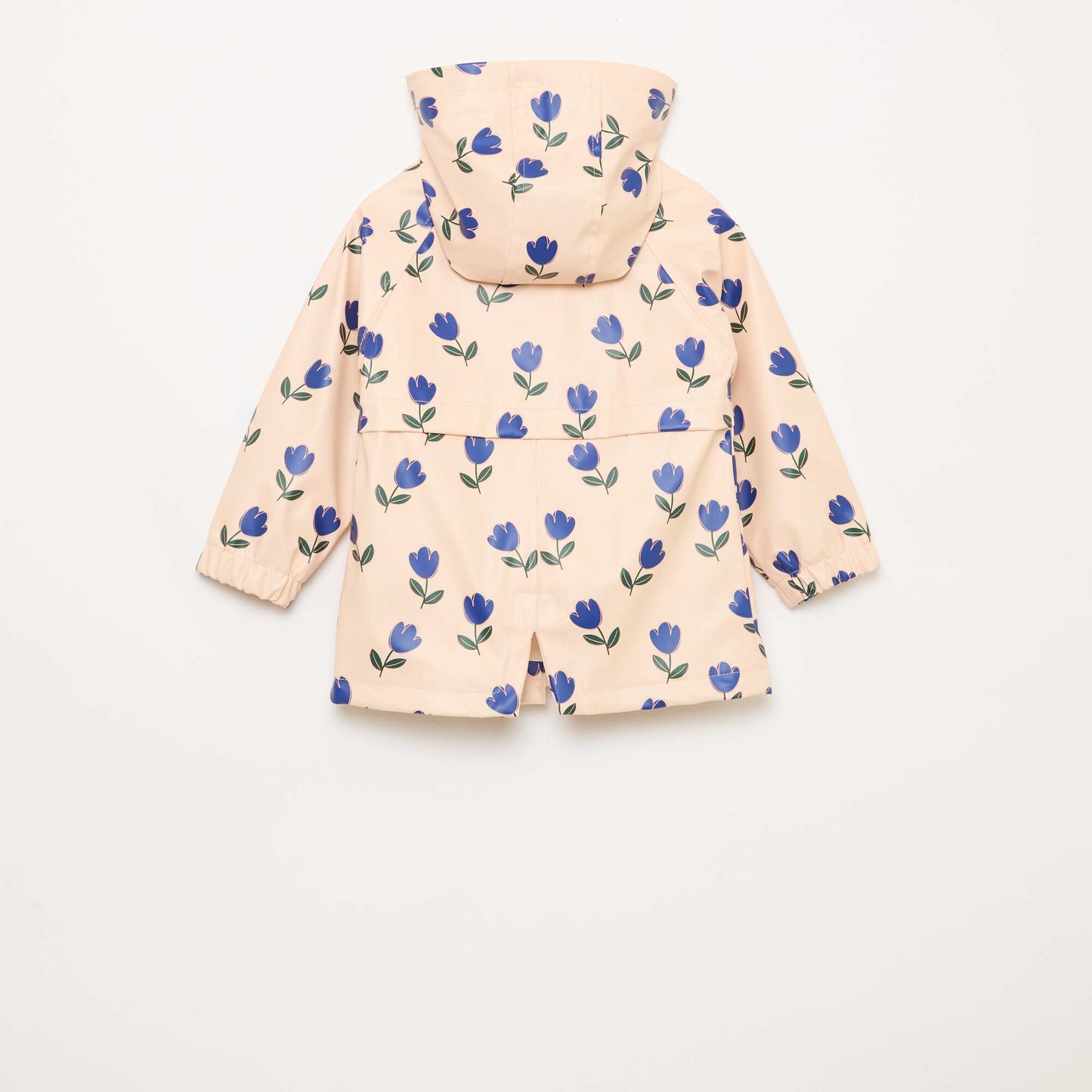 Parka en caoutchouc à capuche ROSE