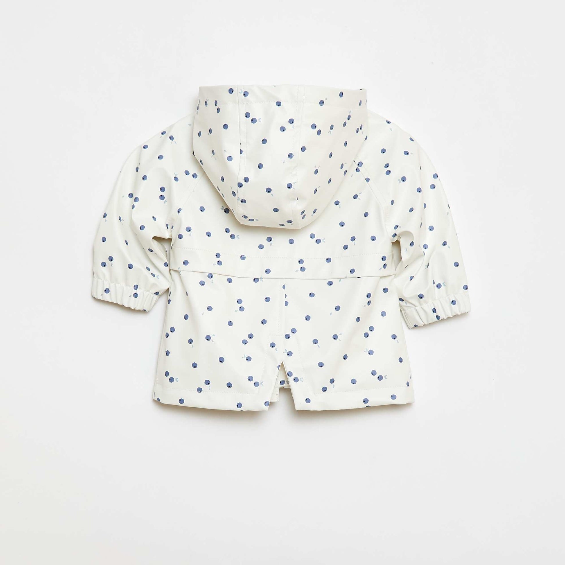 Parka en caoutchouc à capuche BLANC