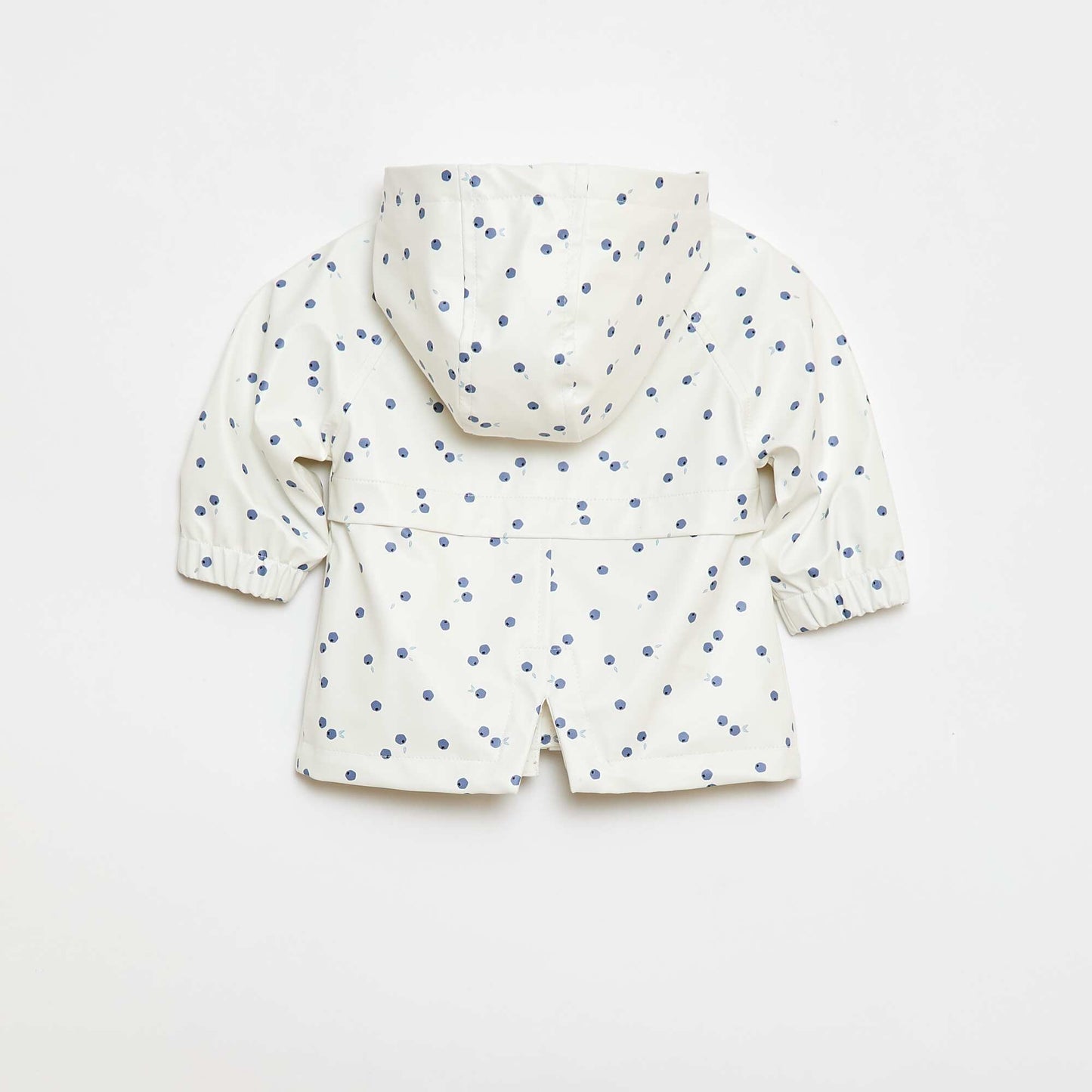 Parka en caoutchouc à capuche BLANC