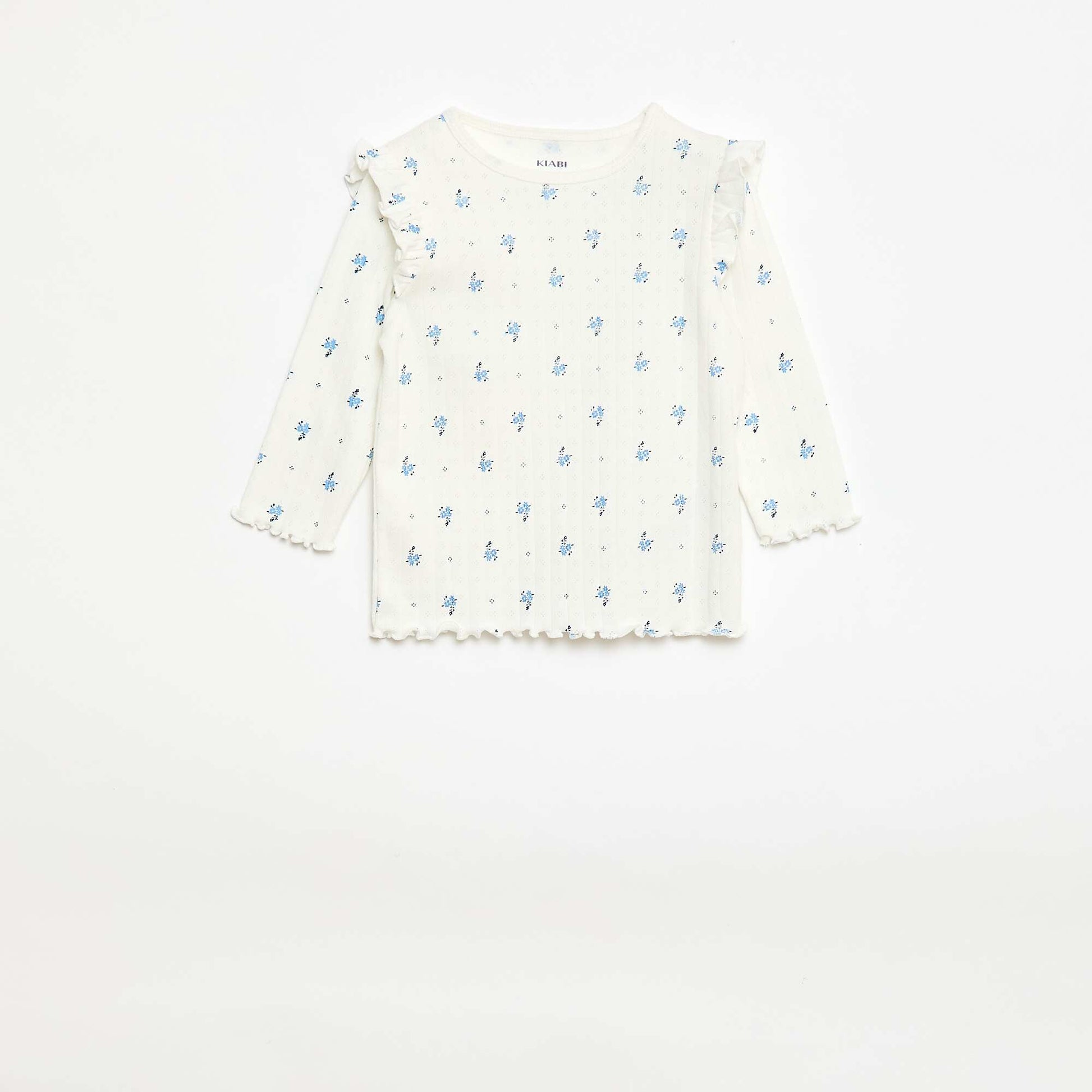 Ensemble pyjama en maille pointelle - 2 pièces BEIGE