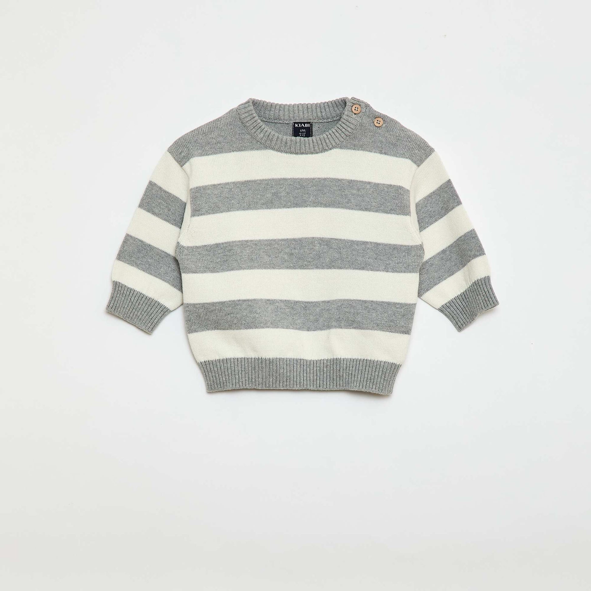 Lot de 2 pull en maille compacte GRIS