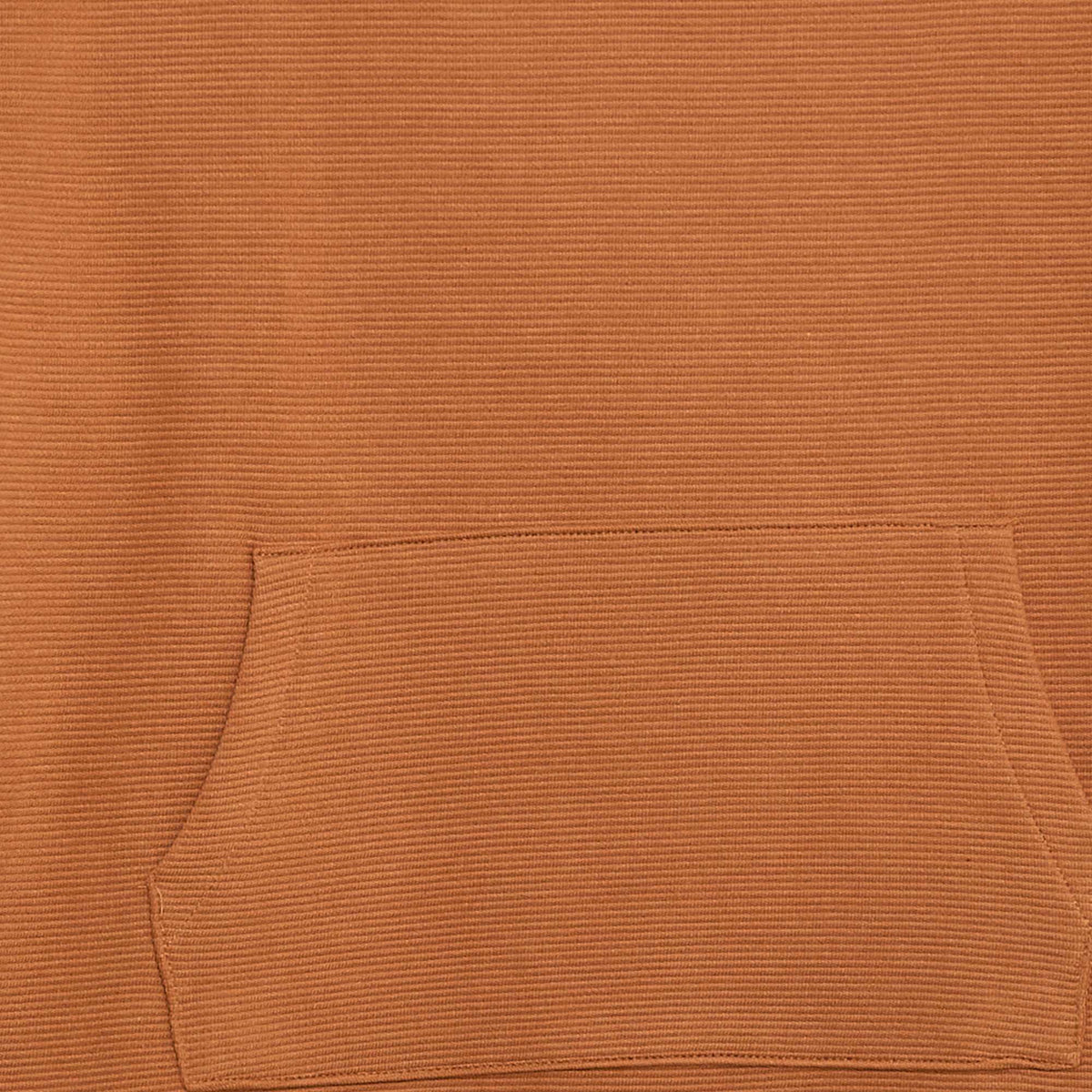 T-shirt avec poche kangourou en maille Ottoman MARRON