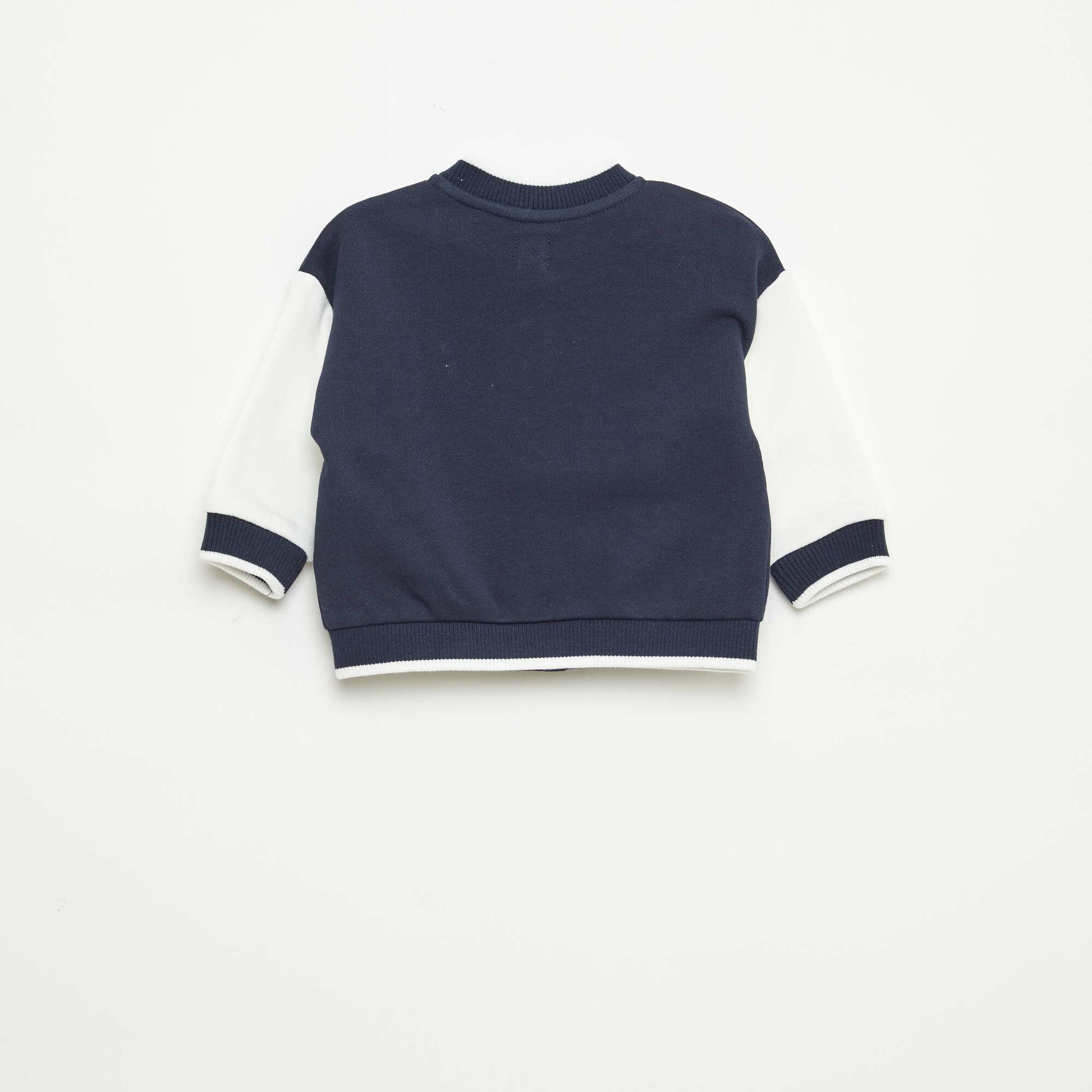 Gilet style campus américain BLEU