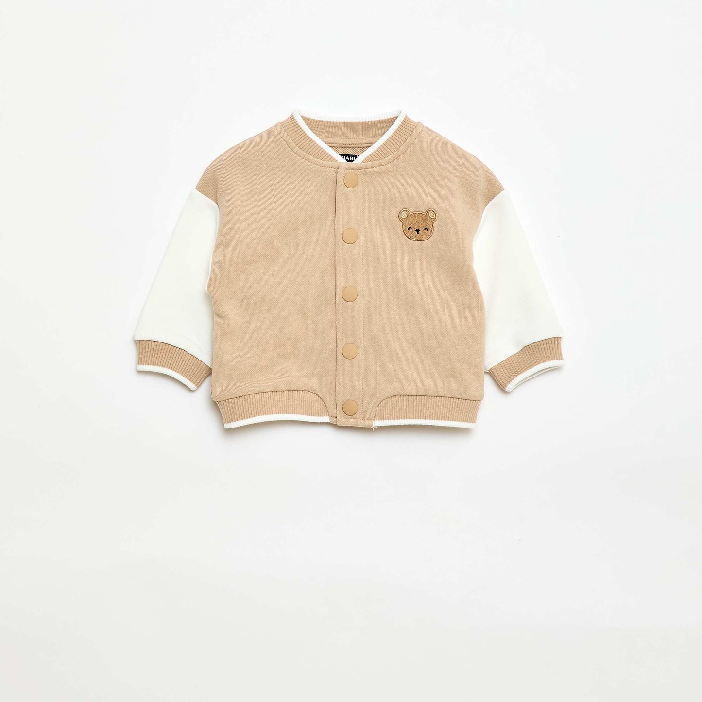 Gilet style campus américain BEIGE