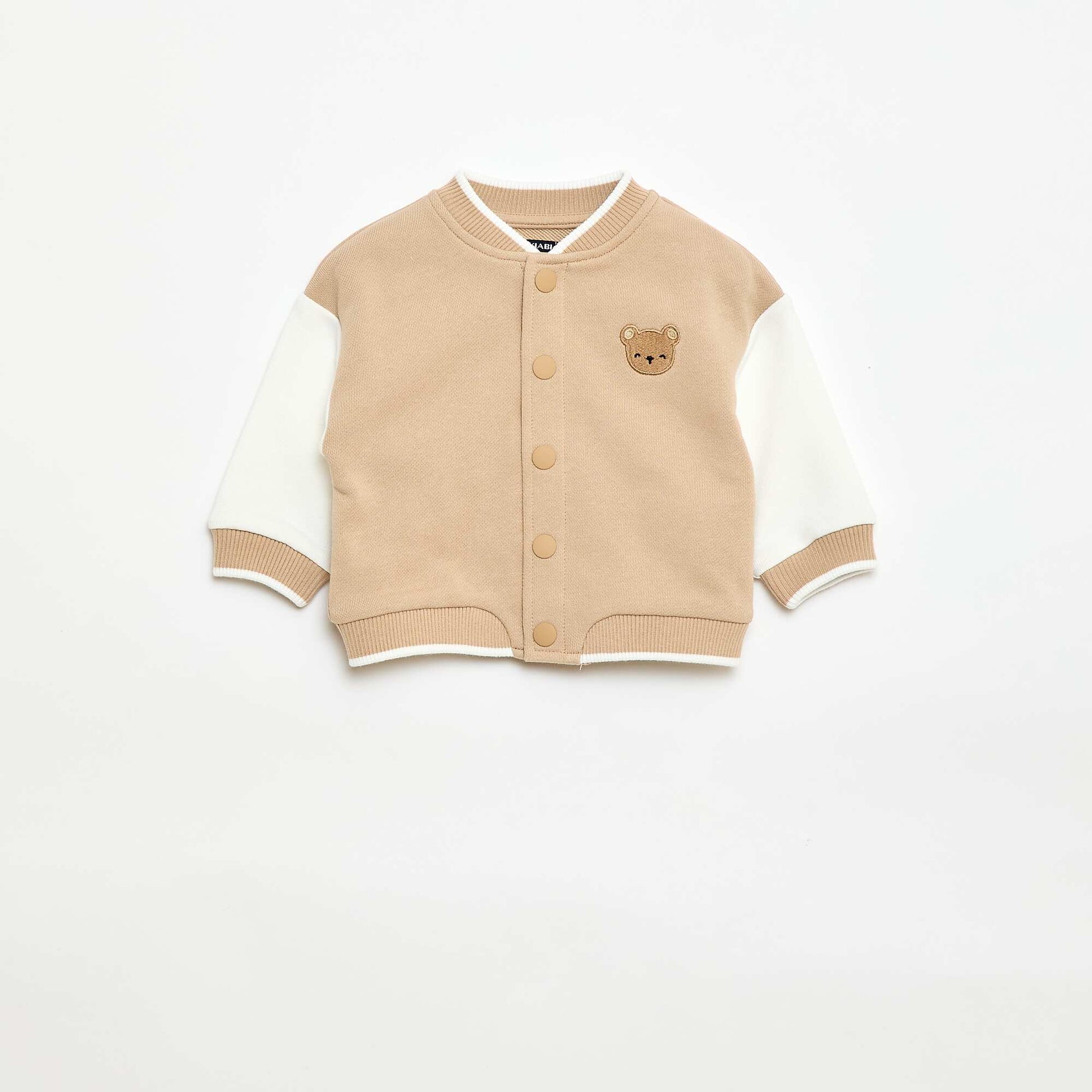 Gilet style campus américain BEIGE