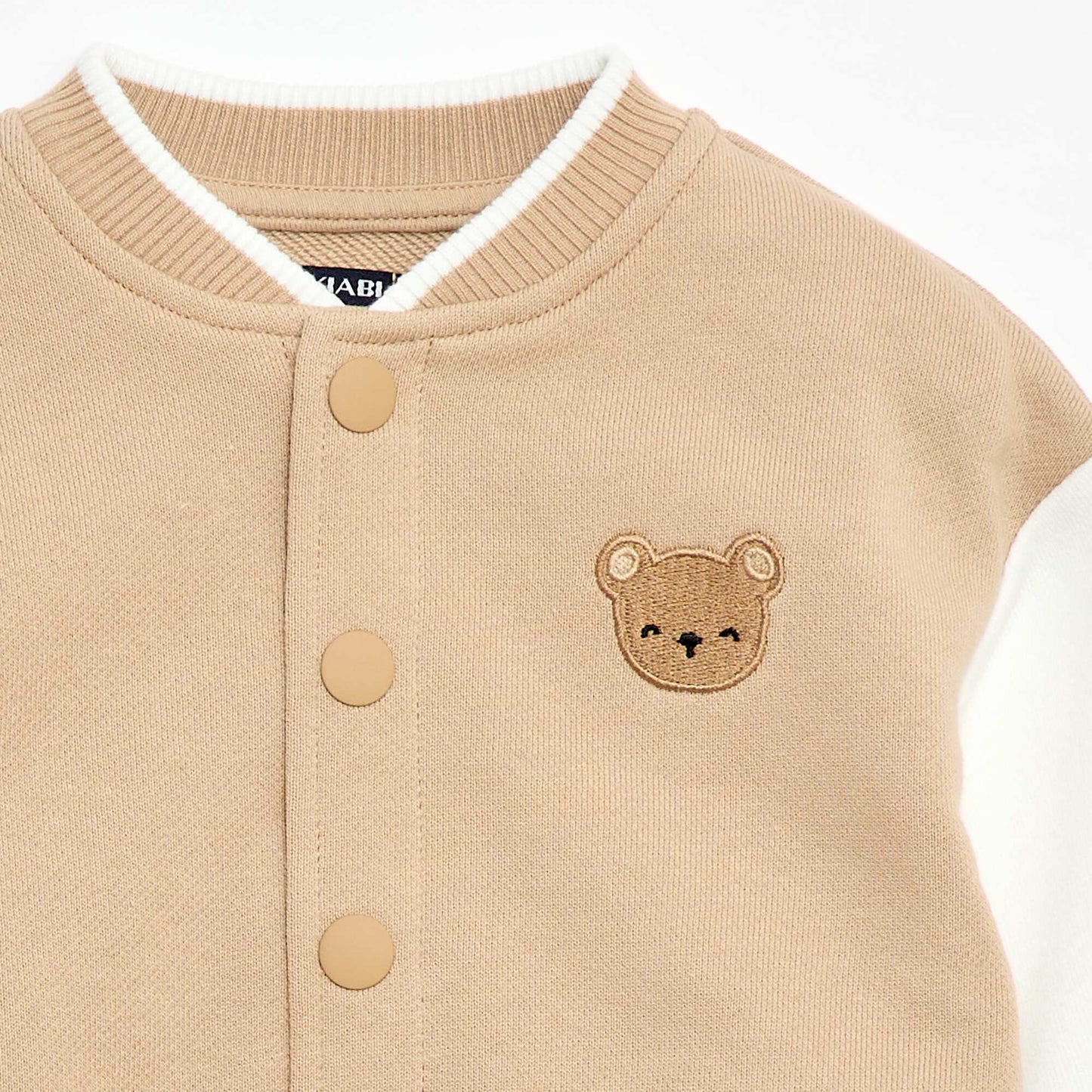 Gilet style campus américain BEIGE