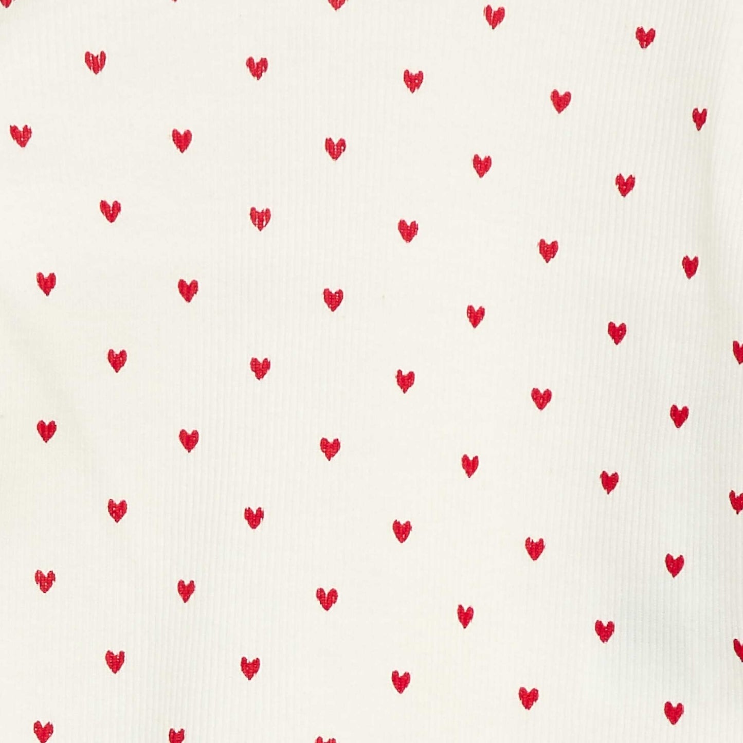 Tee-shirt rib col ondulé BLANC