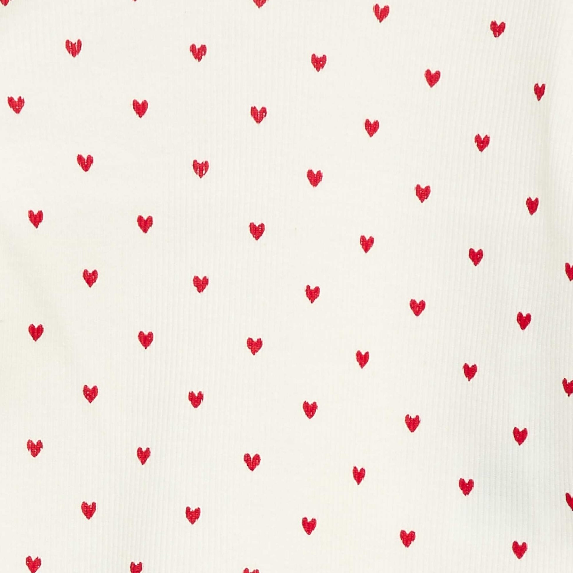 Tee-shirt rib col ondulé BLANC