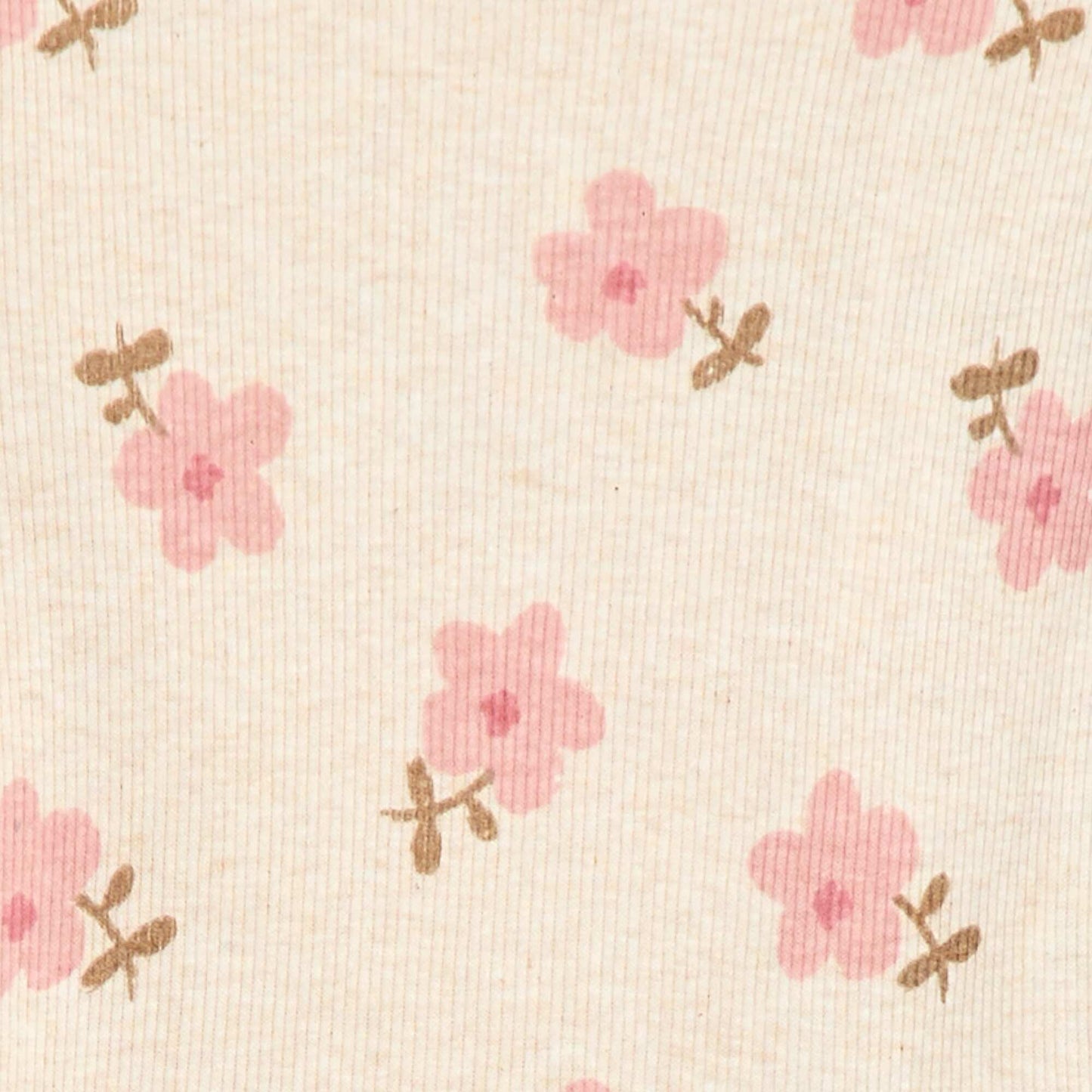 Tee-shirt rib col ondulé BEIGE
