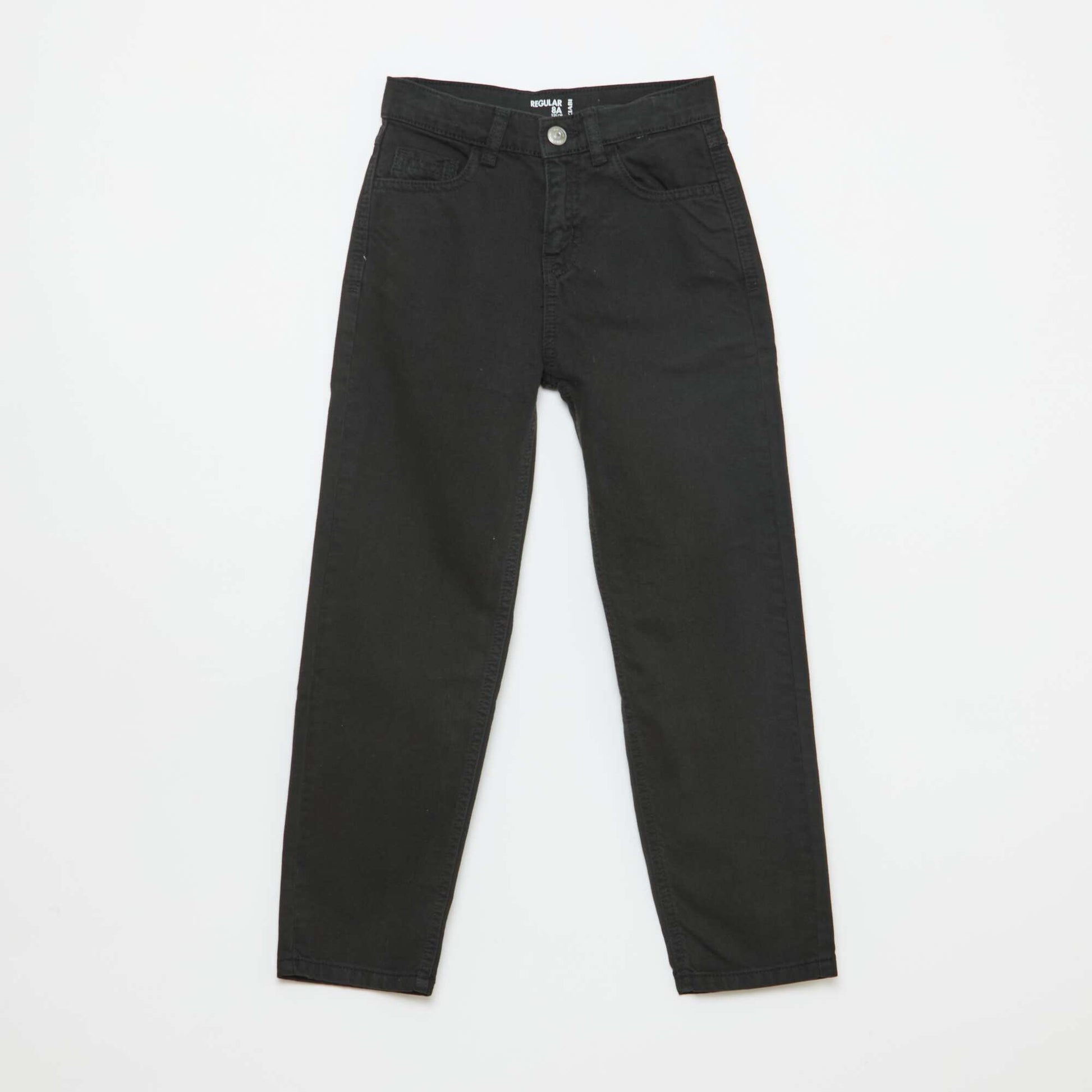 Pantalon regular 5 poches NOIR