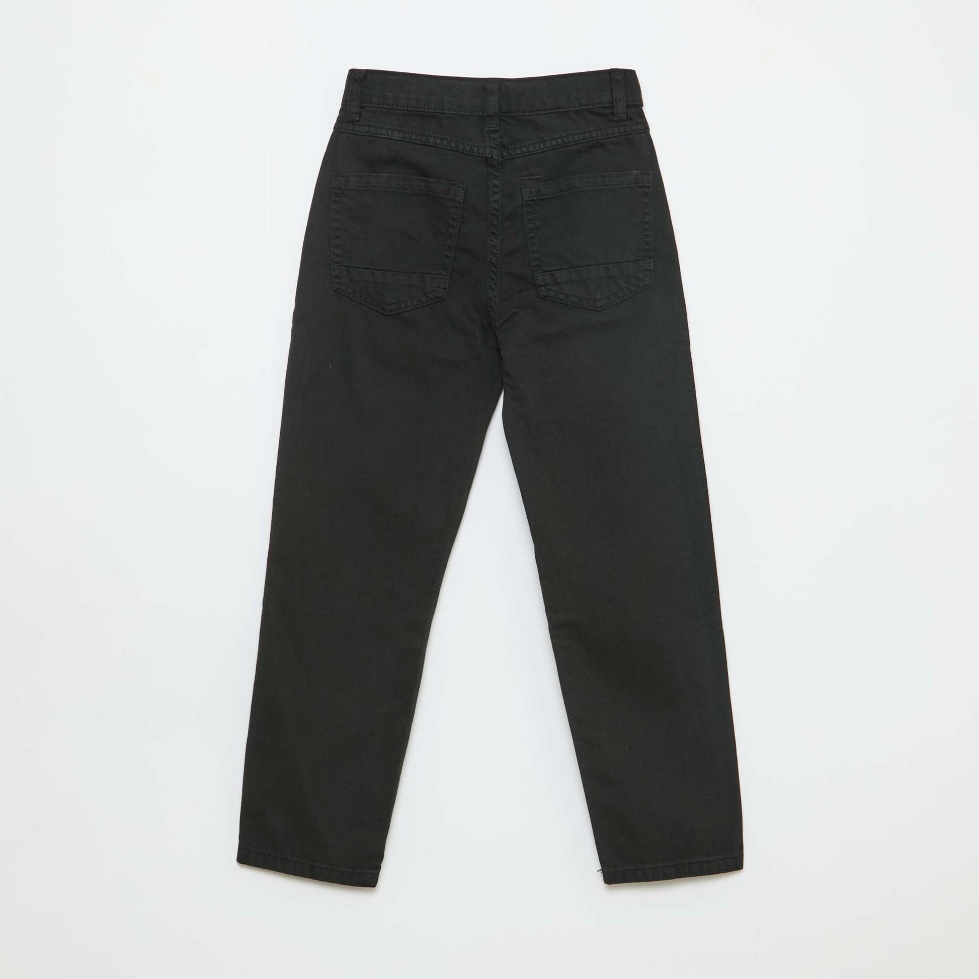 Pantalon regular 5 poches NOIR