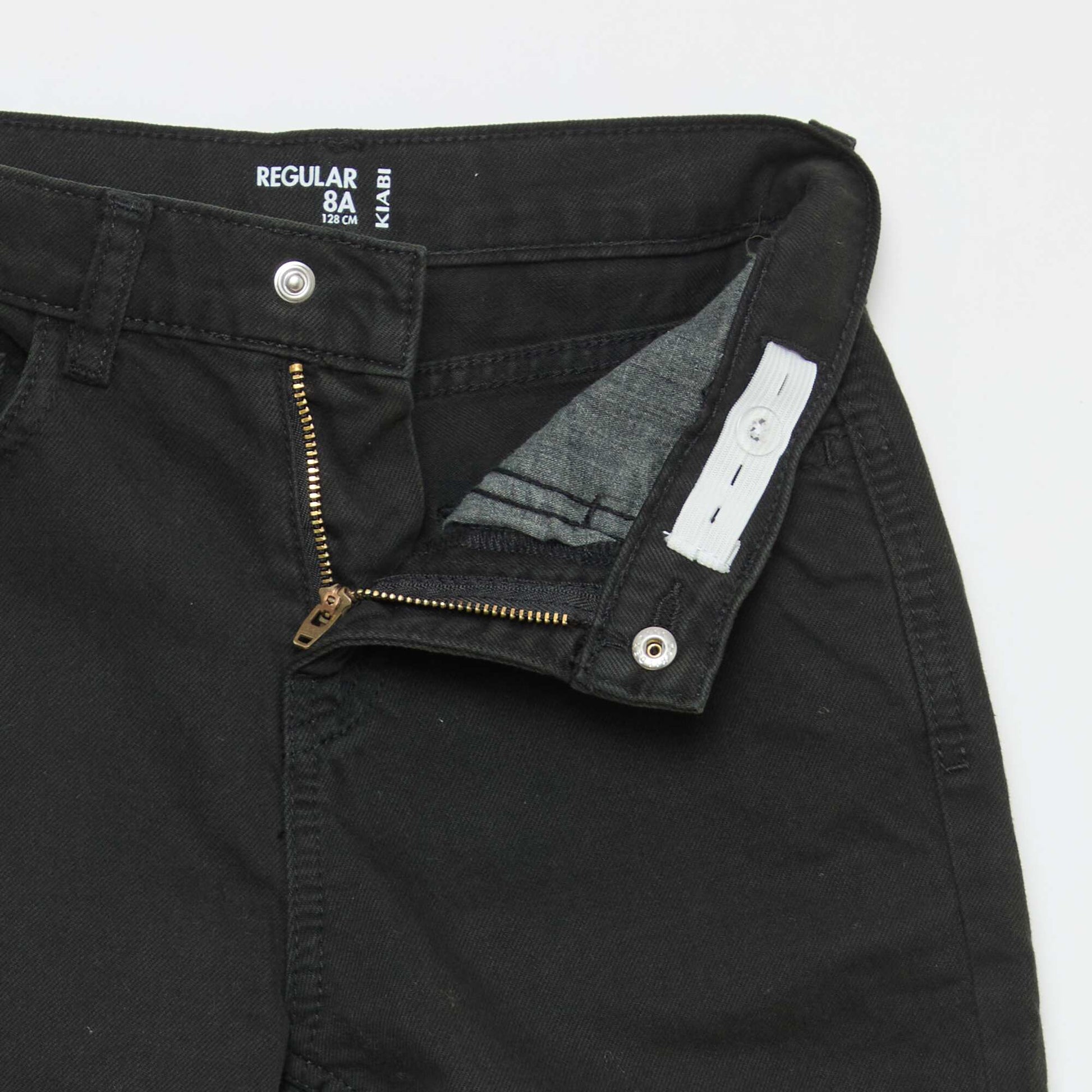 Pantalon regular 5 poches NOIR