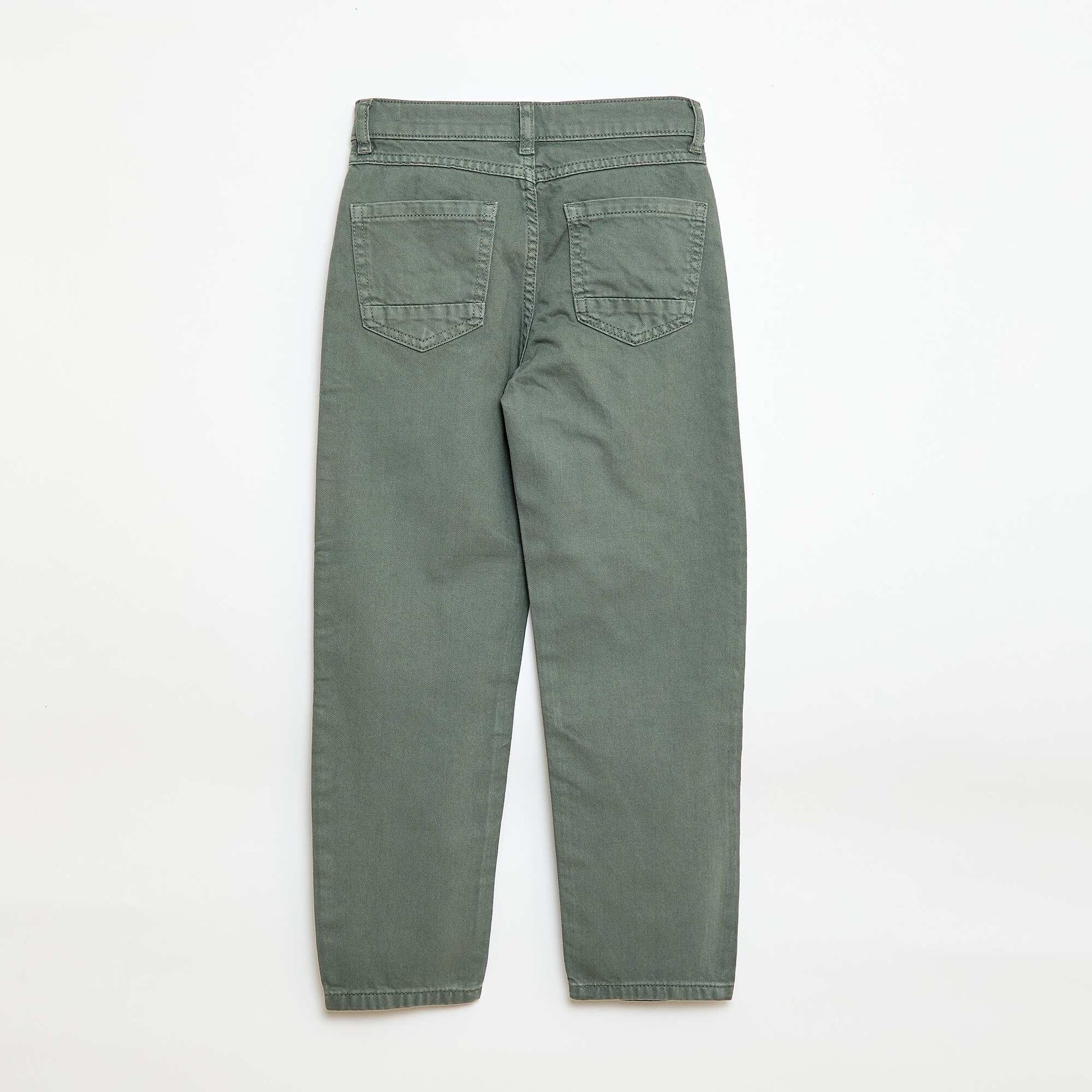 Pantalon regular 5 poches VERT