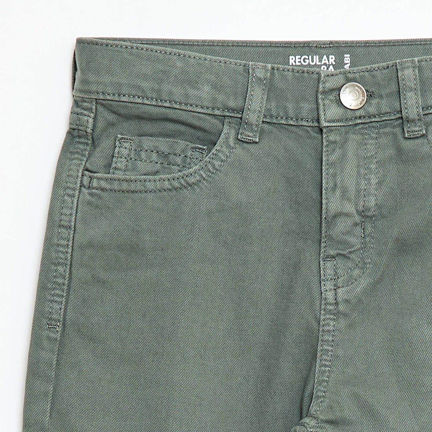 Pantalon regular 5 poches VERT