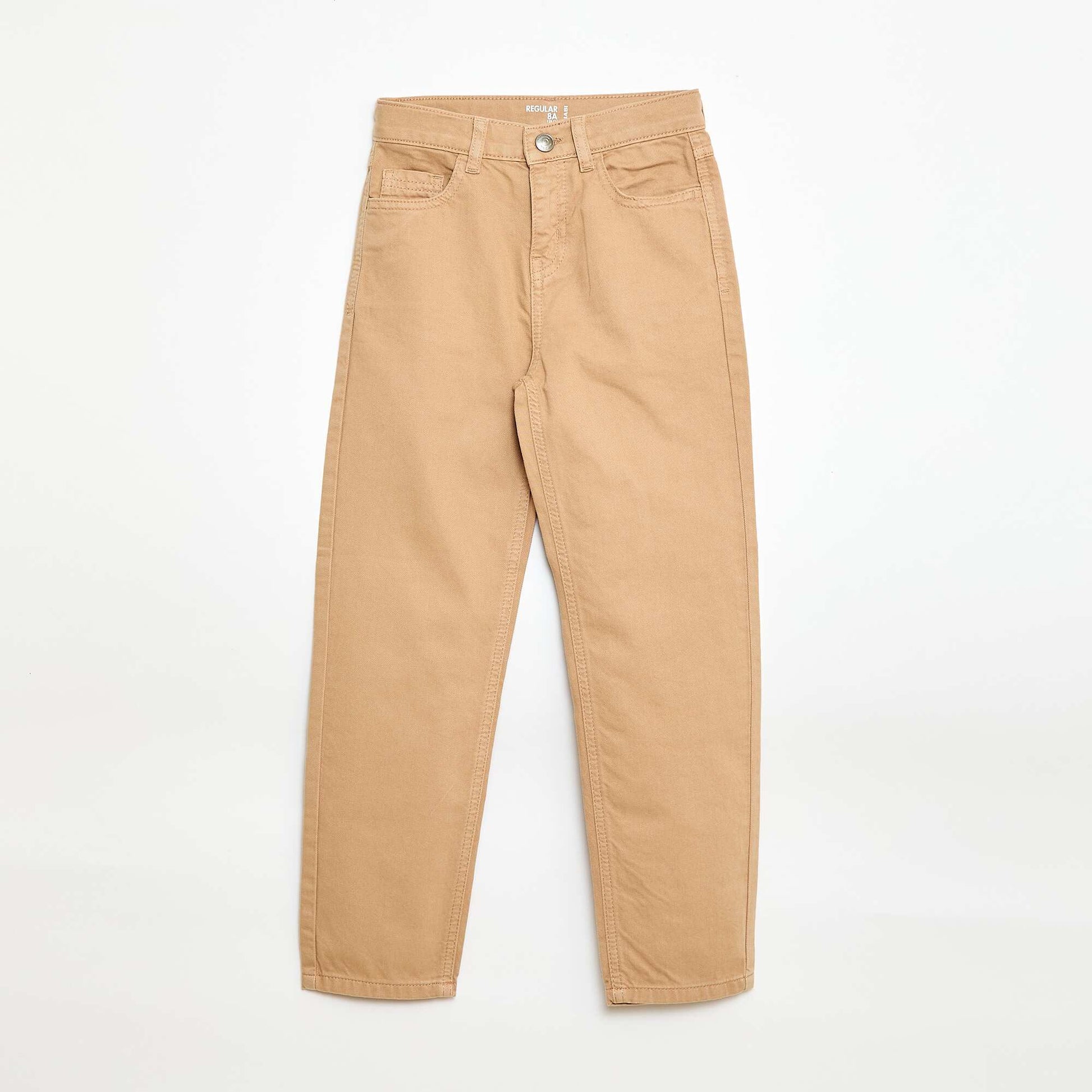 Pantalon regular 5 poches BEIGE