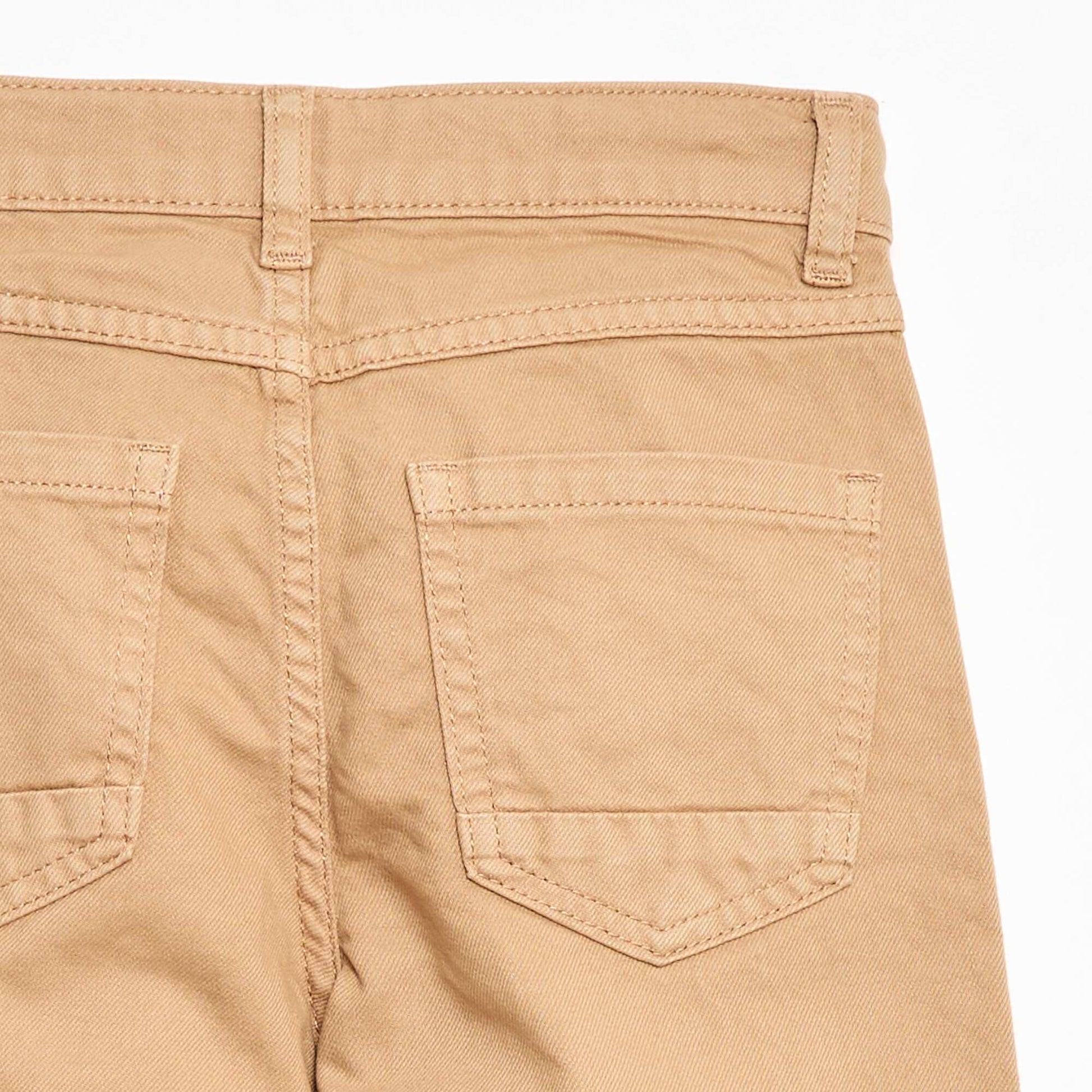 Pantalon regular 5 poches BEIGE
