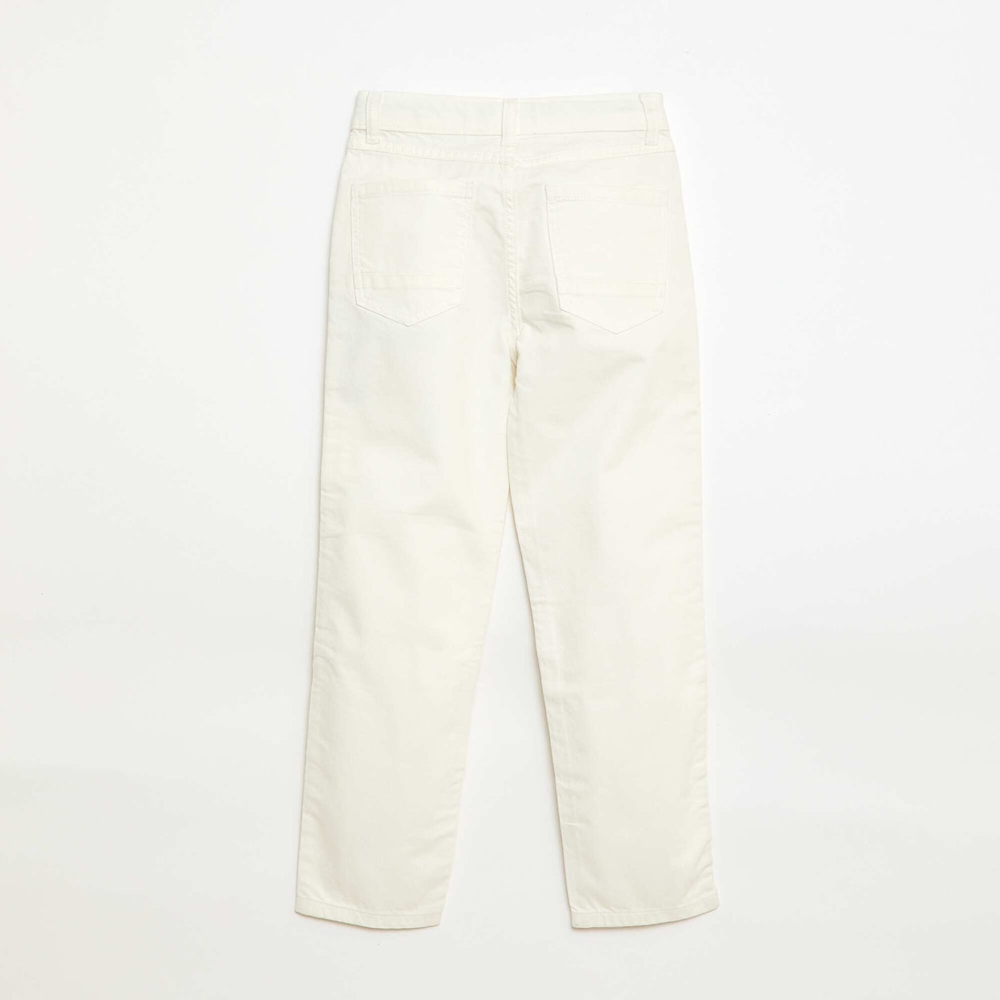 Pantalon regular 5 poches BLANC