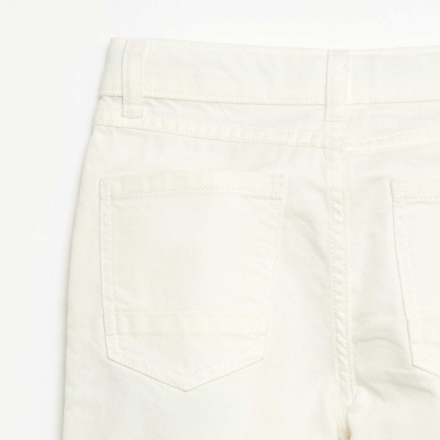 Pantalon regular 5 poches BLANC