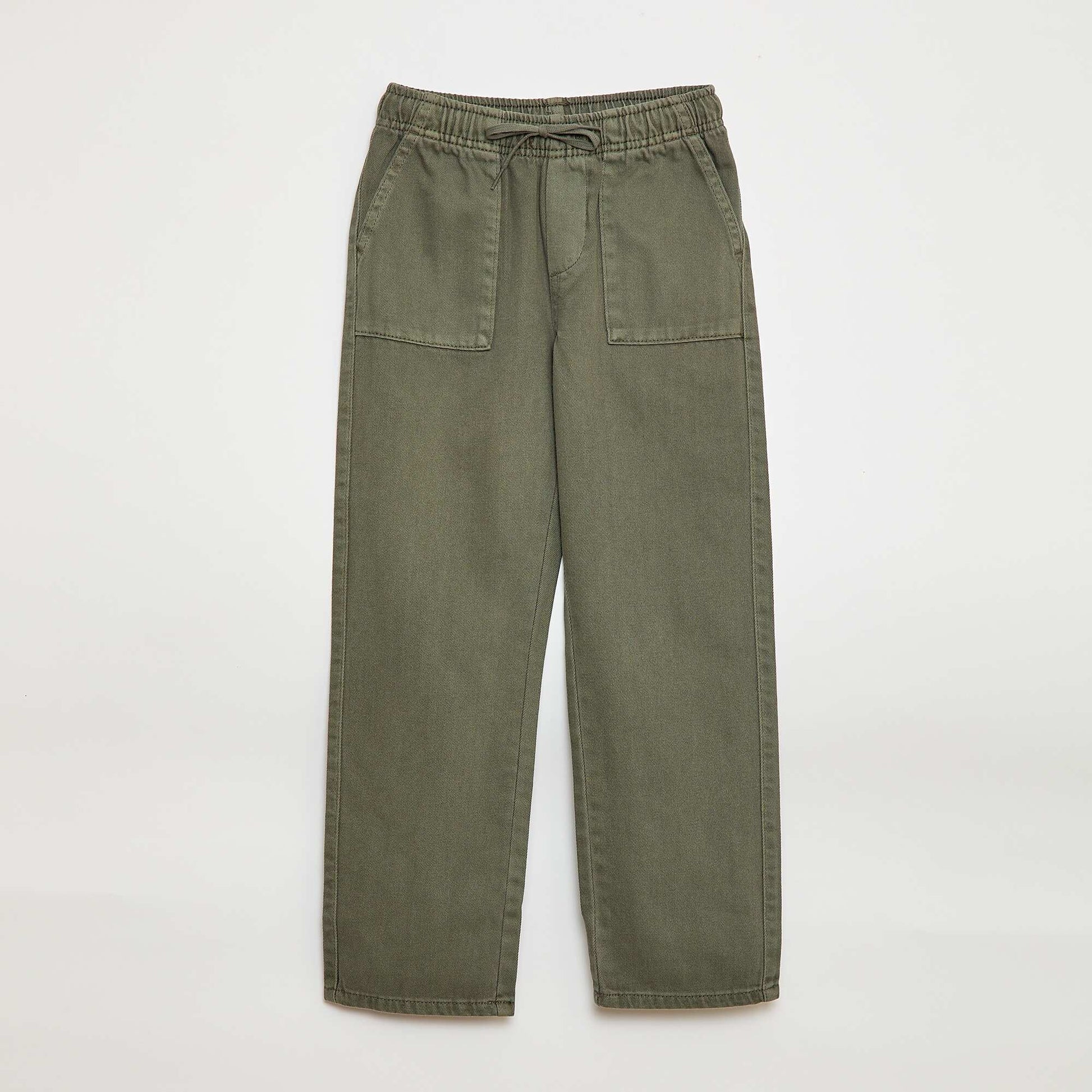 Jogpant avec taille élastiquée avec liens de serrage VERT