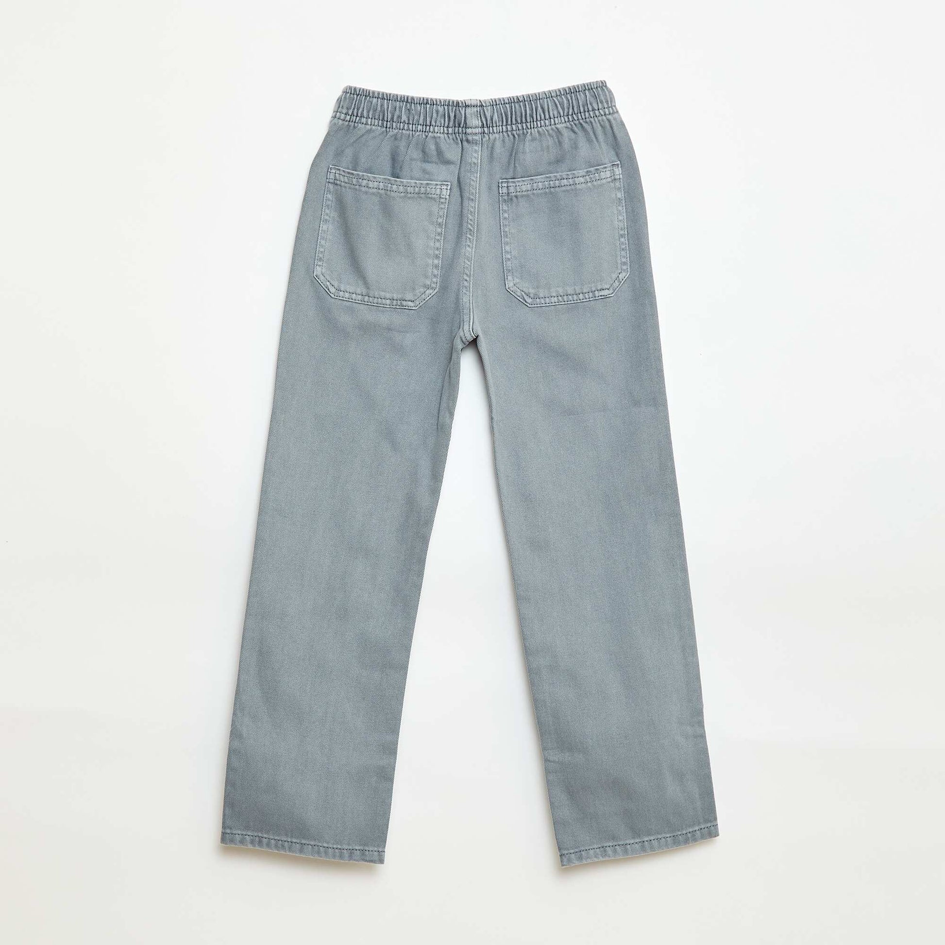 Jogpant avec taille élastiquée avec liens de serrage BLEU GRIS