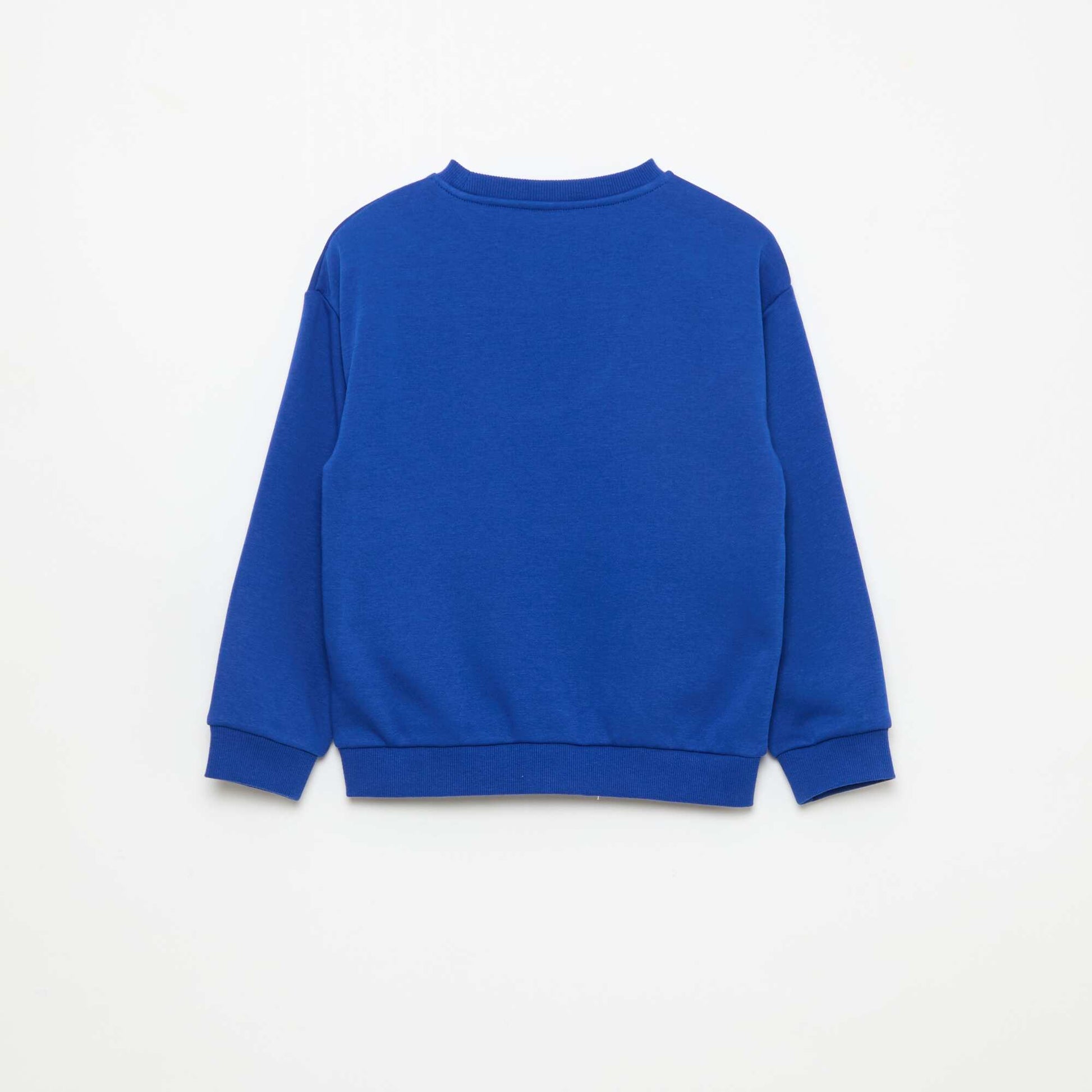 Sweat à col rond imprimé BLEU