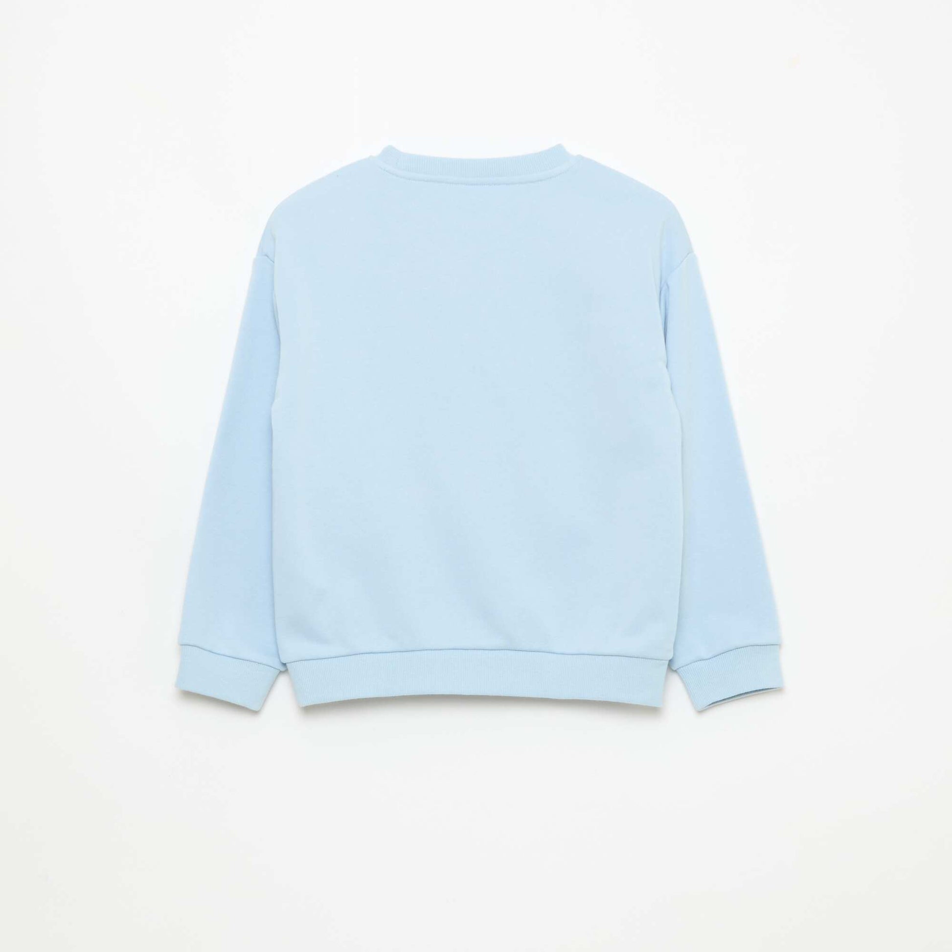 Sweat à col rond imprimé BLEU