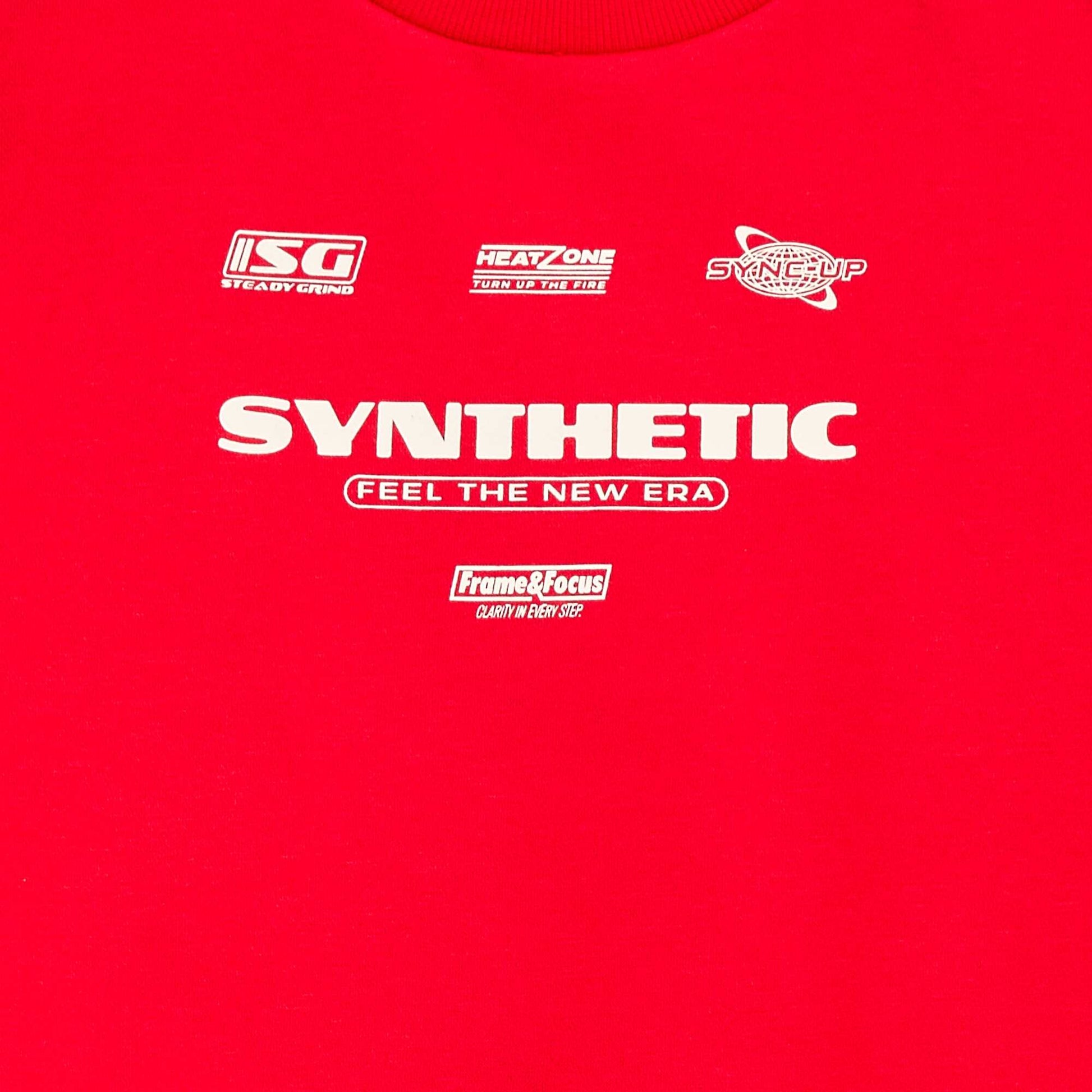 Sweat à col rond imprimé ROUGE