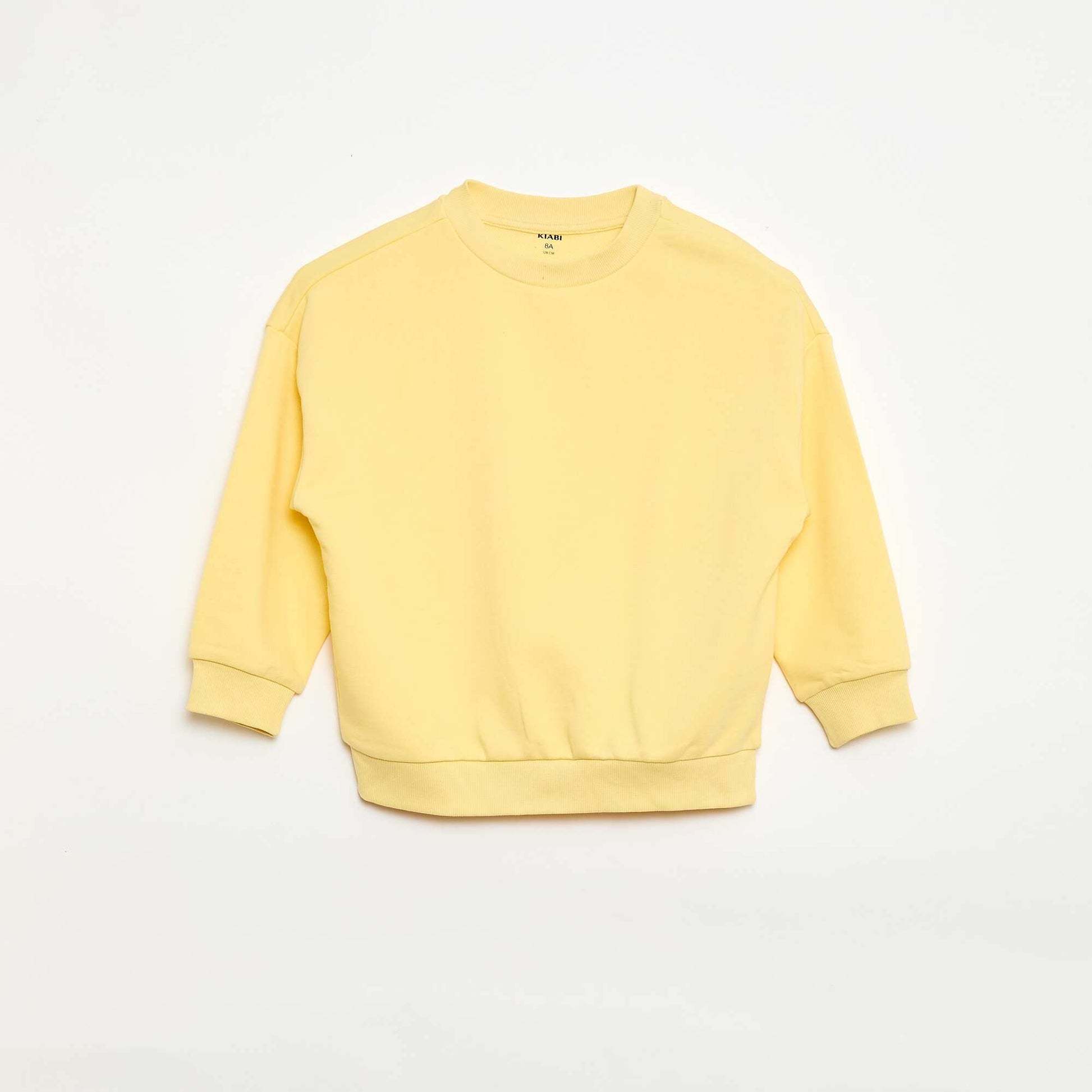 Lot de 2 sweats french terry en coton JAUNE