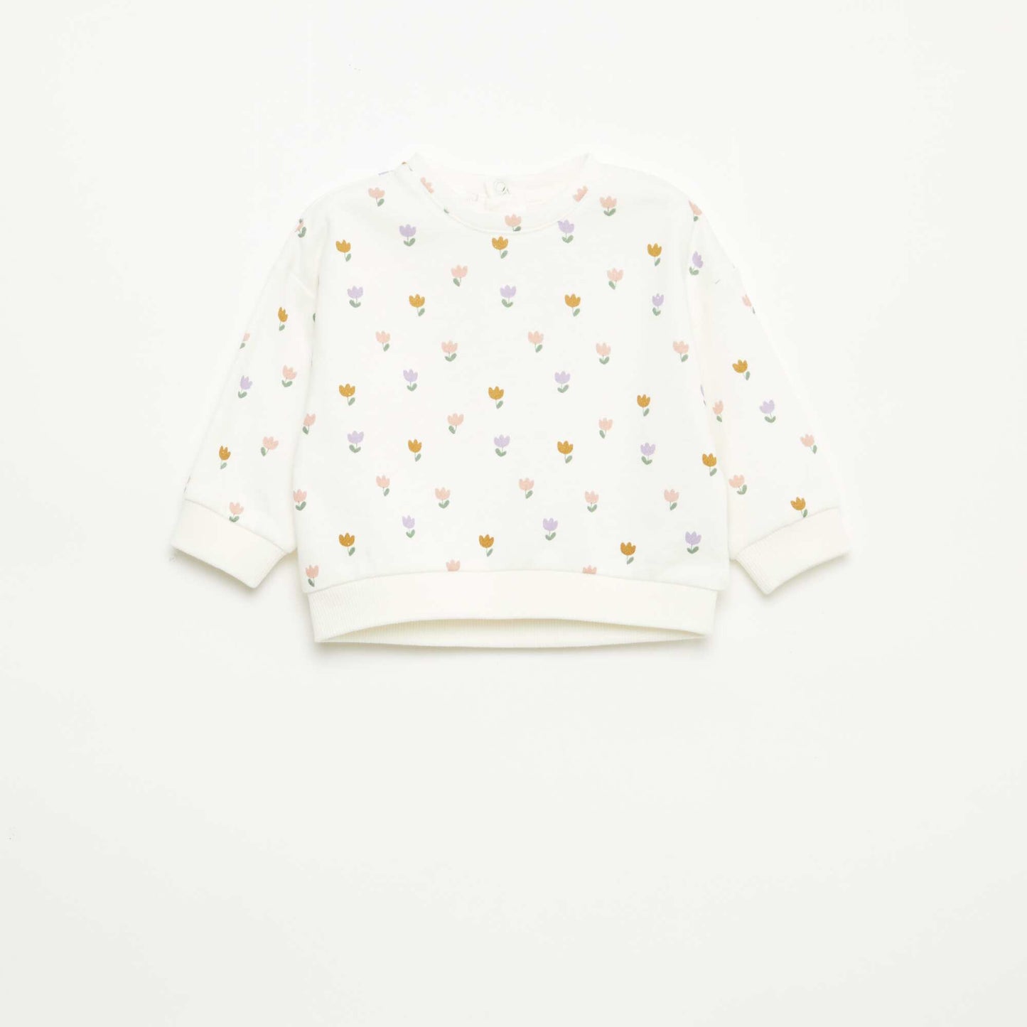 Sweat en molleton à motif BLANC