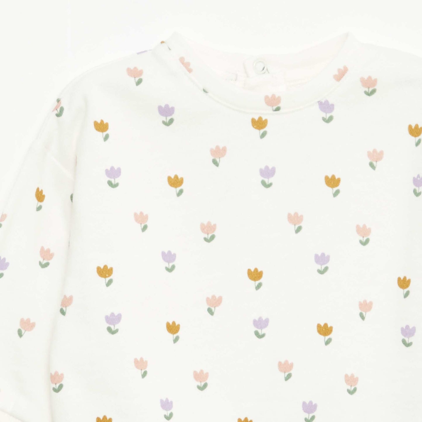 Sweat en molleton à motif BLANC