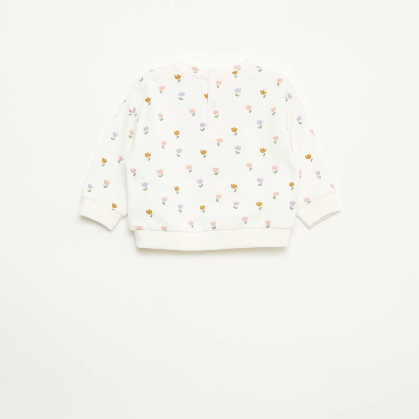 Sweat en molleton à motif BLANC