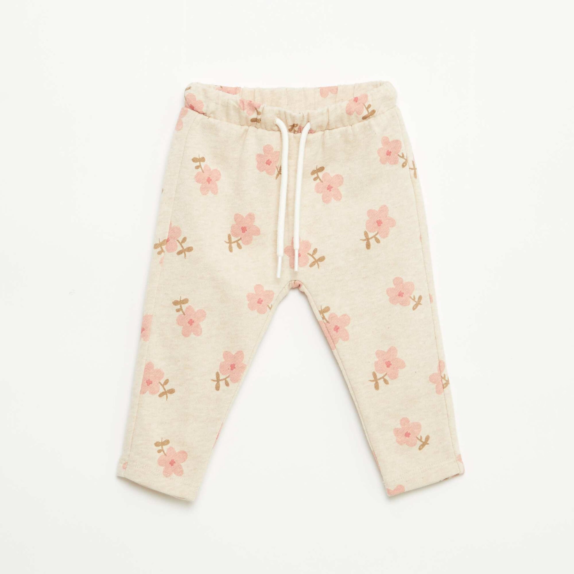 Pantalon de jogging en molleton léger BEIGE