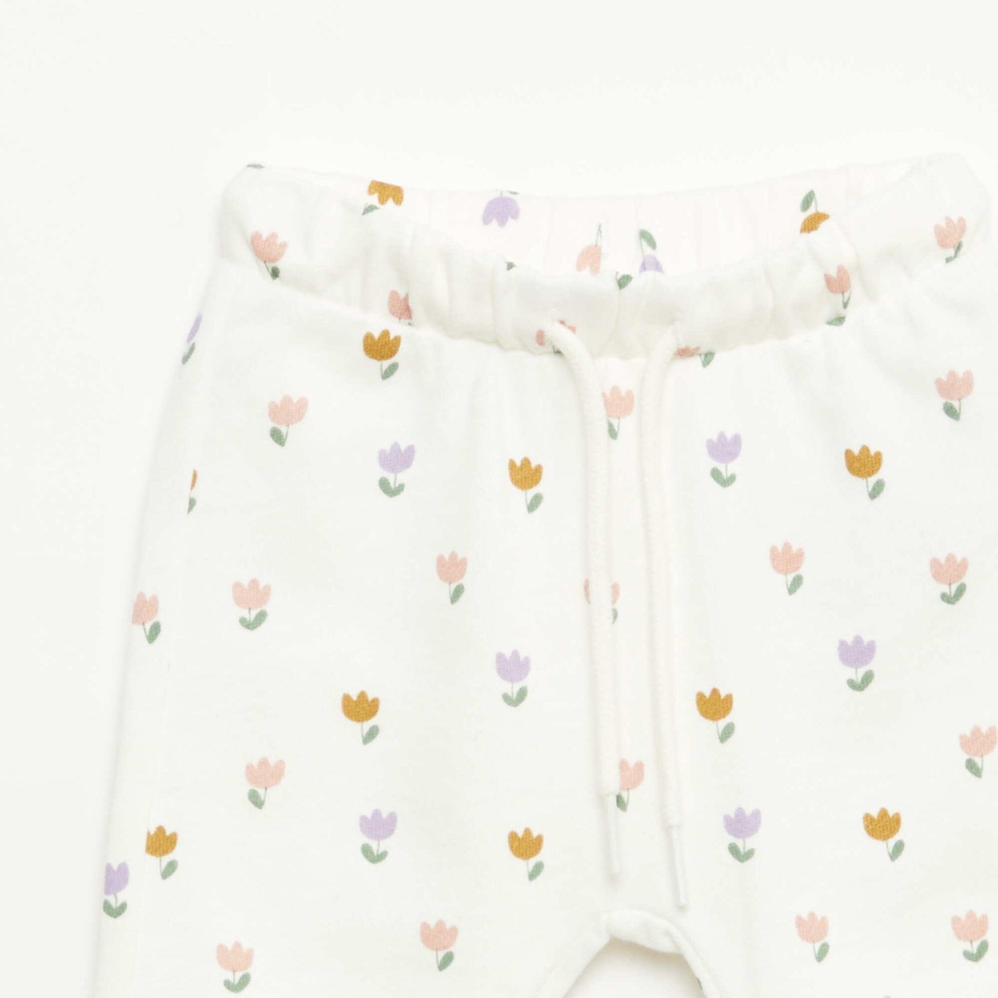 Pantalon de jogging en molleton léger BLANC