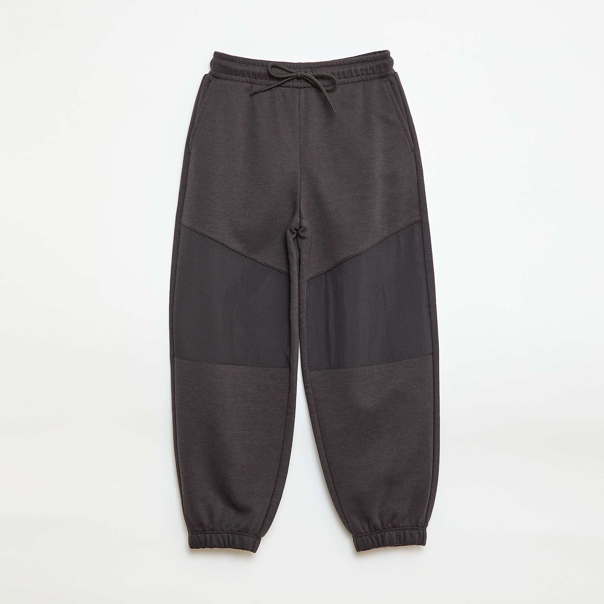 Jogging bi-matière NOIR