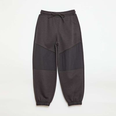 Jogging bi-matière NOIR