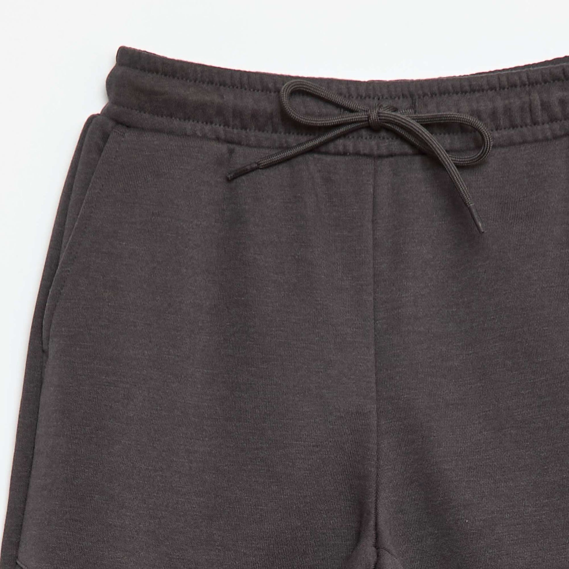 Jogging bi-matière NOIR