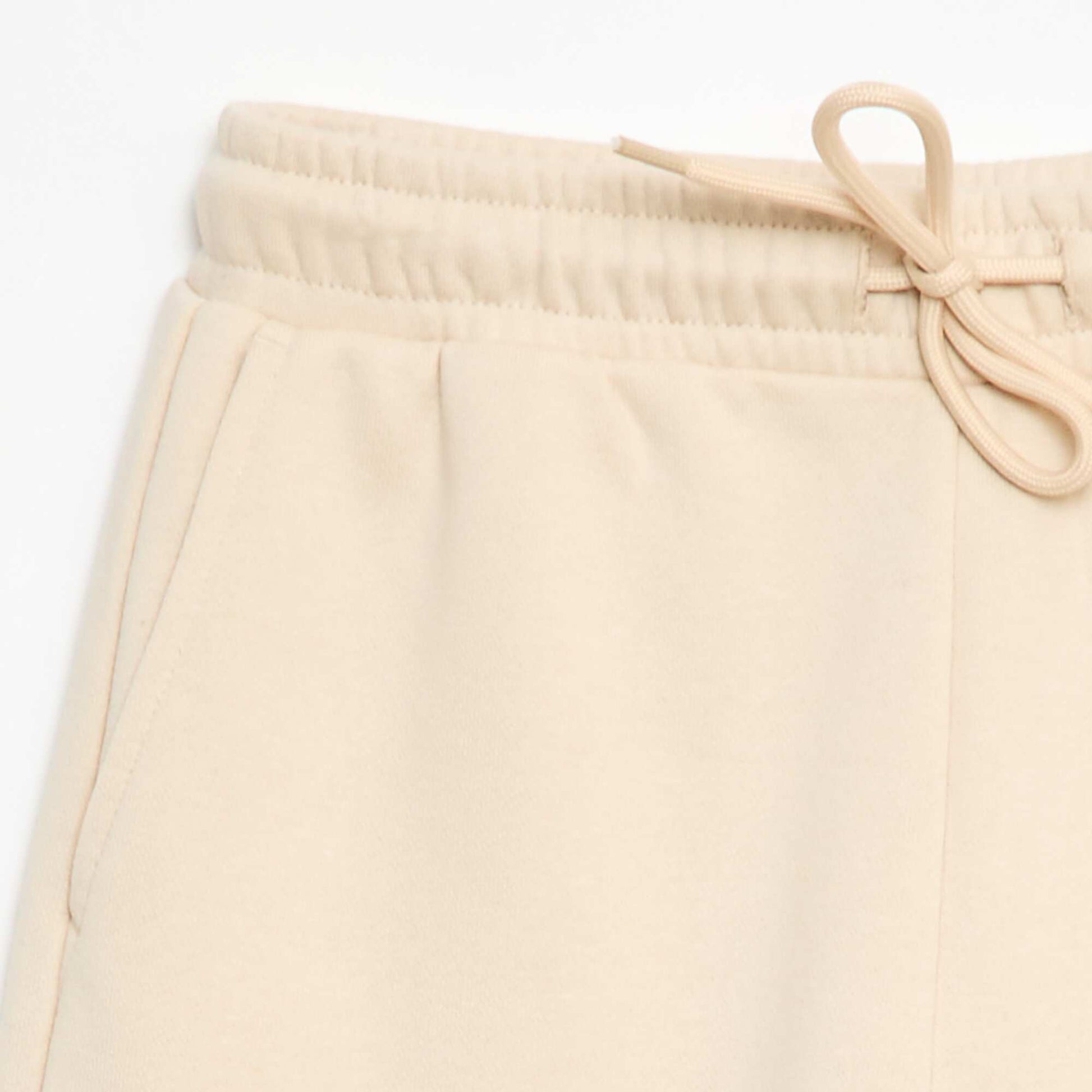 Jogging bi-matière BEIGE