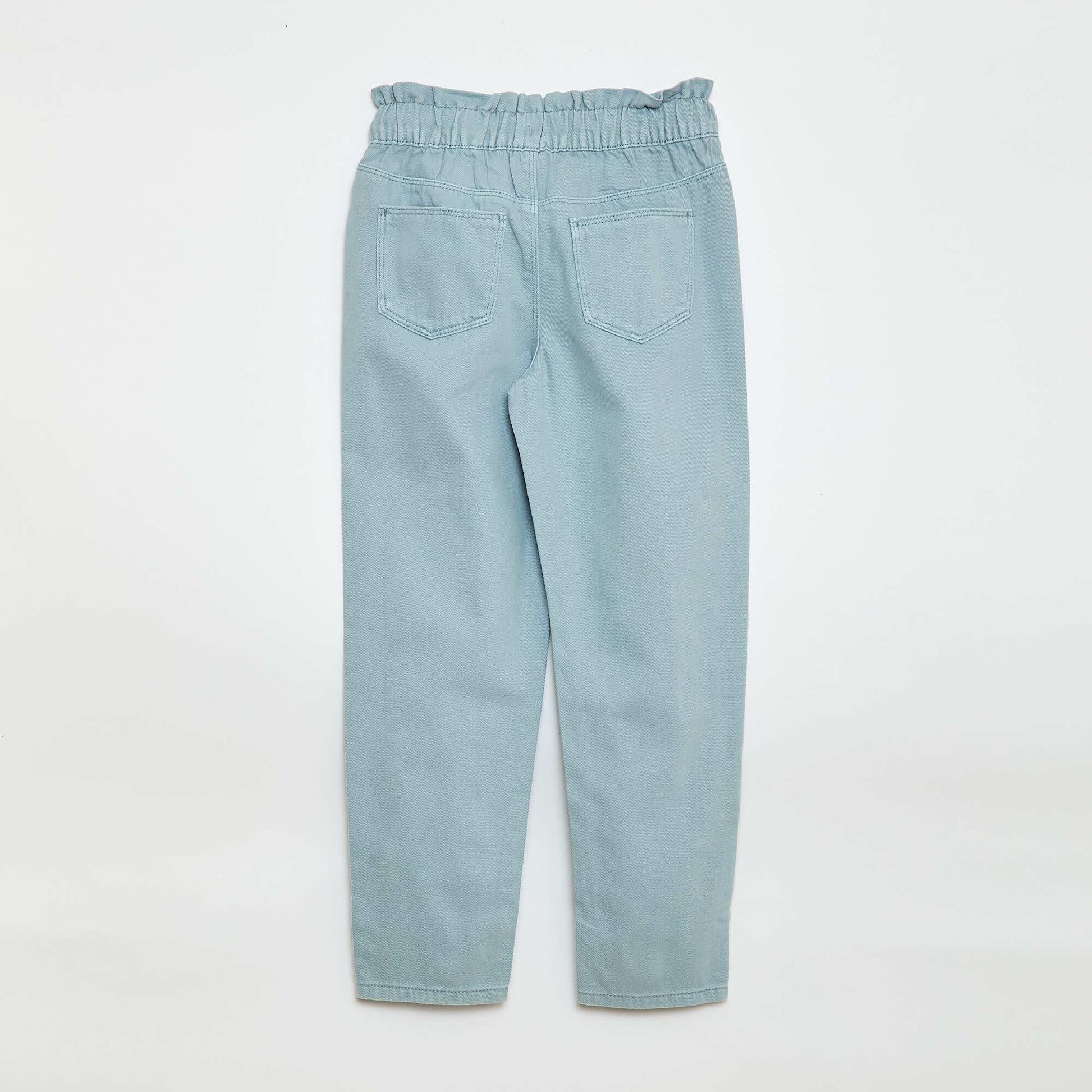 Pantalon en denim coupe mom BLEU