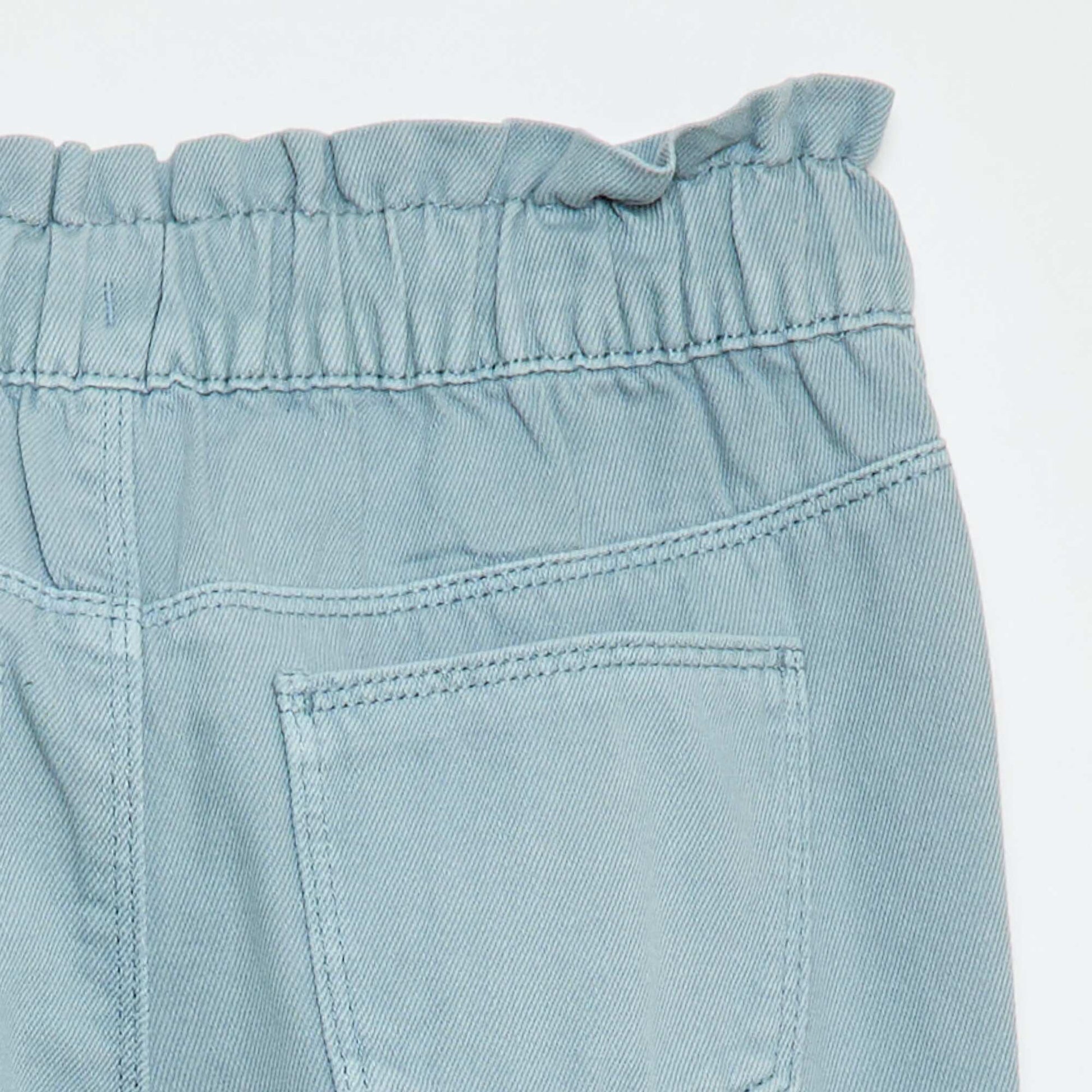 Pantalon en denim coupe mom BLEU