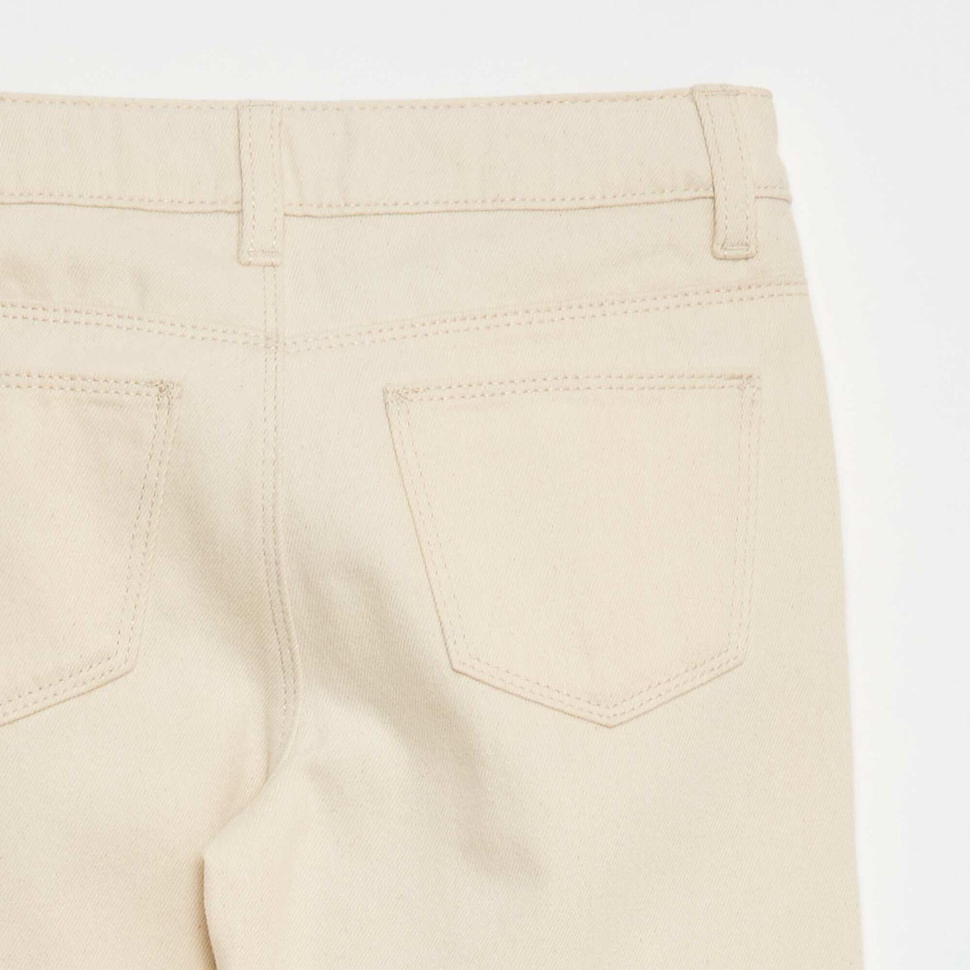Pantalon en denim multipoches BLANC
