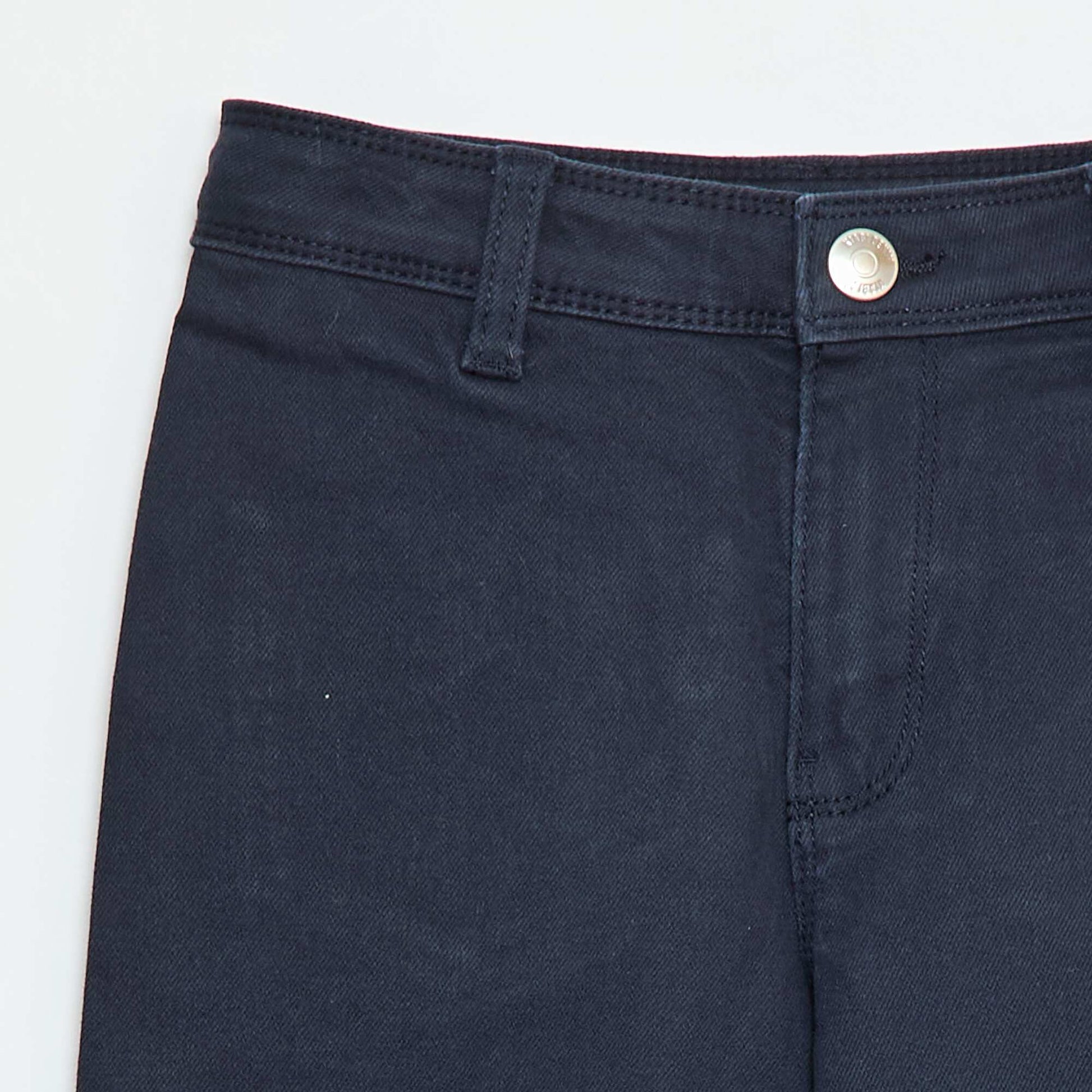 Pantalon wide leg sans poches devant BLEU
