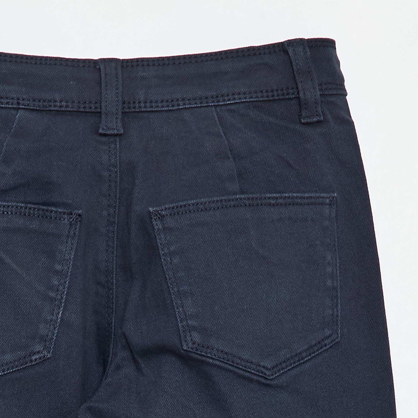 Pantalon wide leg sans poches devant BLEU