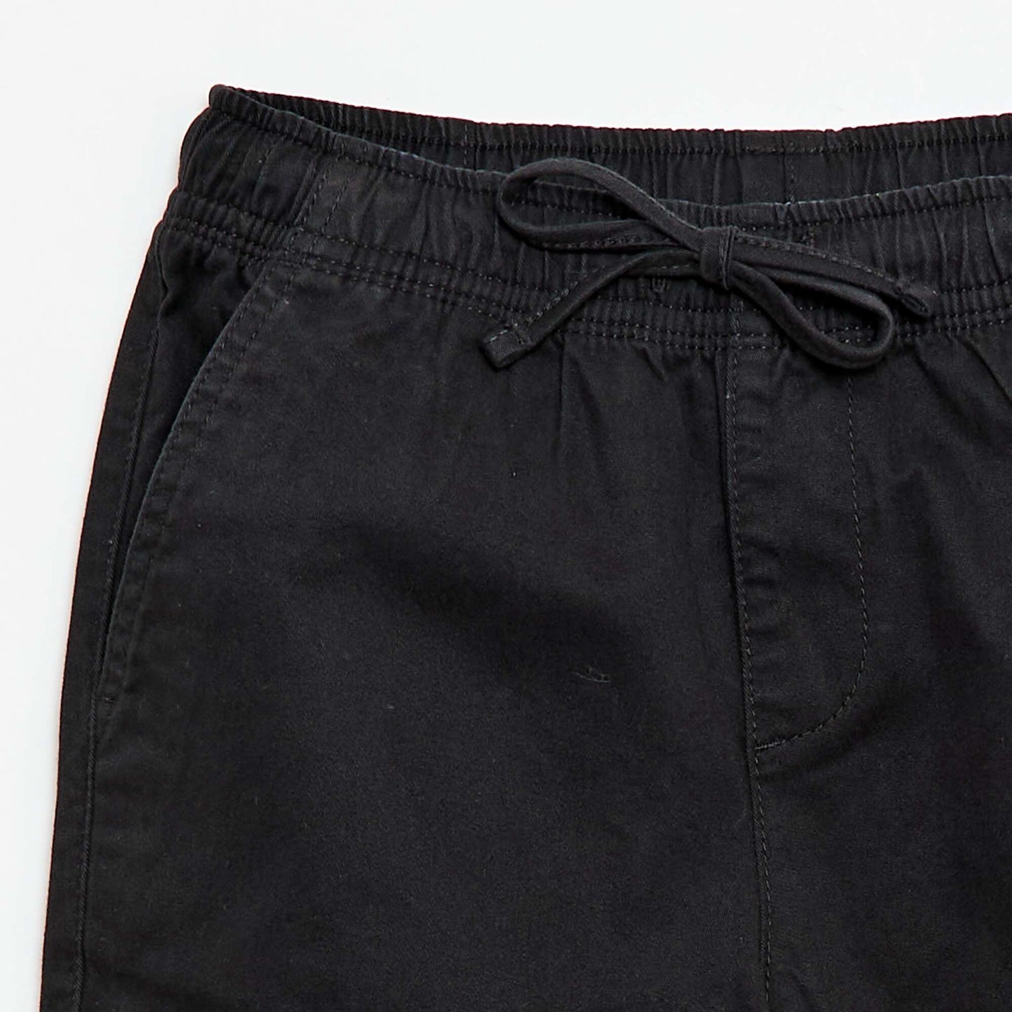 Pantalon stretch uni multipoche NOIR